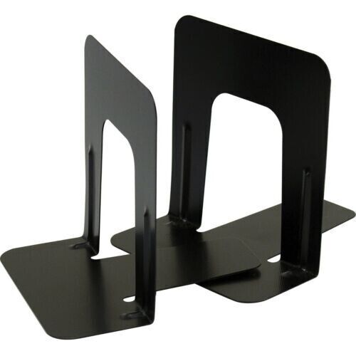 Bookends Metal 5 inches High Non Skid - Black