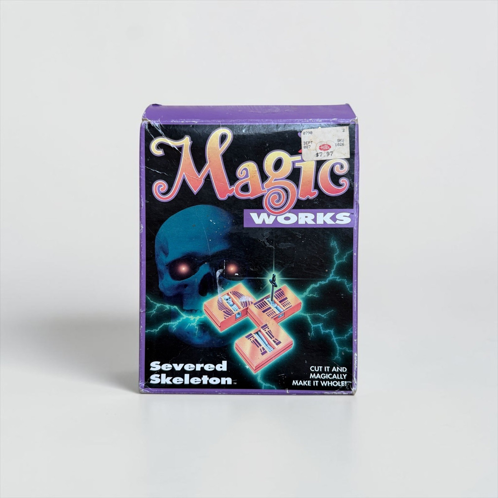 1994 Milton Bradley Vintage Magic Works Severed Skeleton,   Magic Trick in box