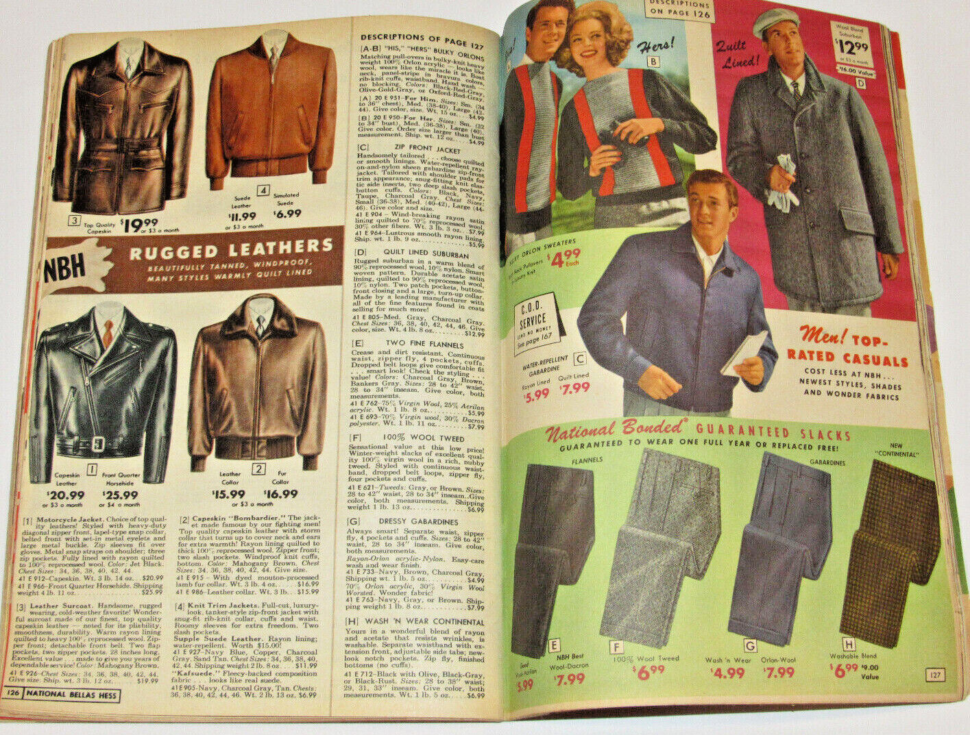 VINTAGE 1960-61 F&W BELLAS HESS CLOTHING &MORE SALE CATALOG COATS/GIFTS/FASHION