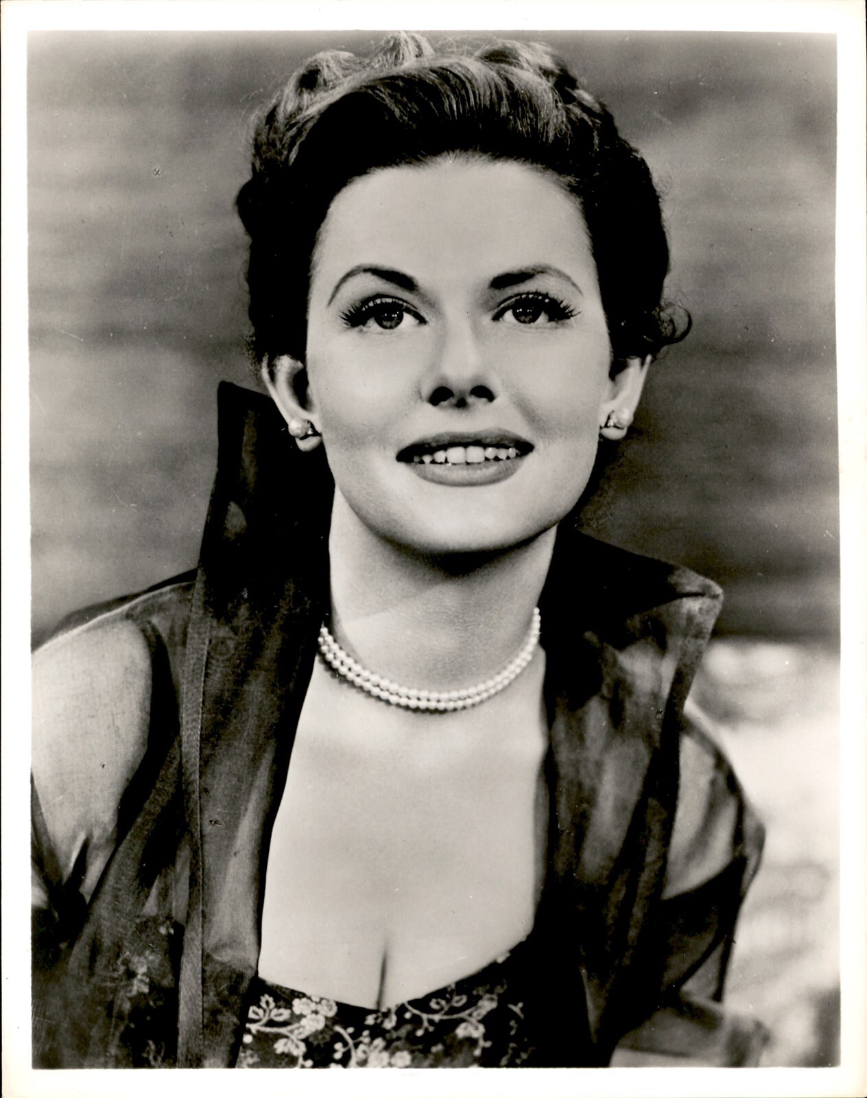 LD379 1960 Orig Photo HELEN WESTCOTT ELEGANT PEARL NECKELACE \ LD379 1960 Orig Photo HELEN WESTCOTT ELEGANT PEARL NECKELACE \