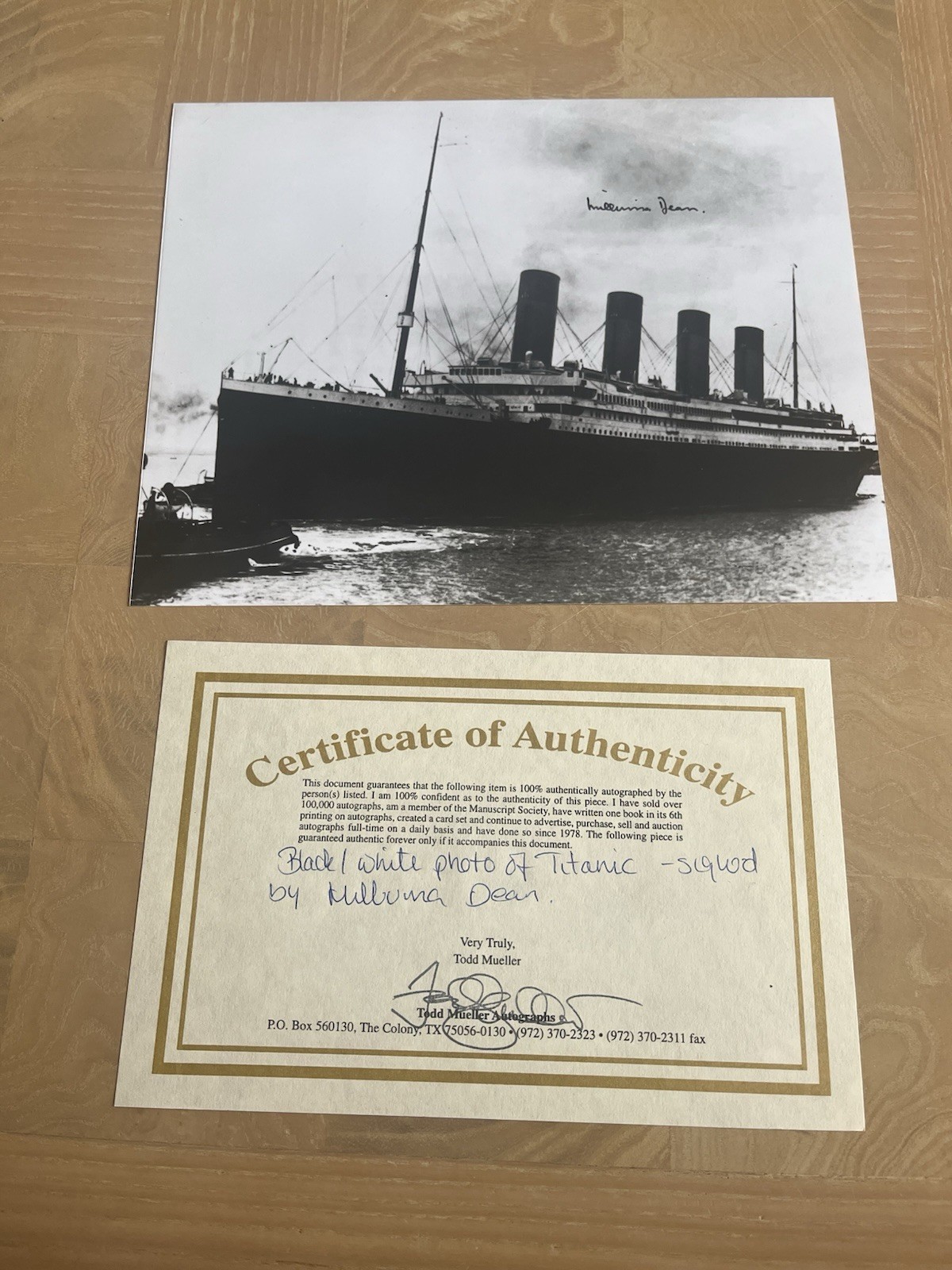 RARE Titanic Memorabilia Collection