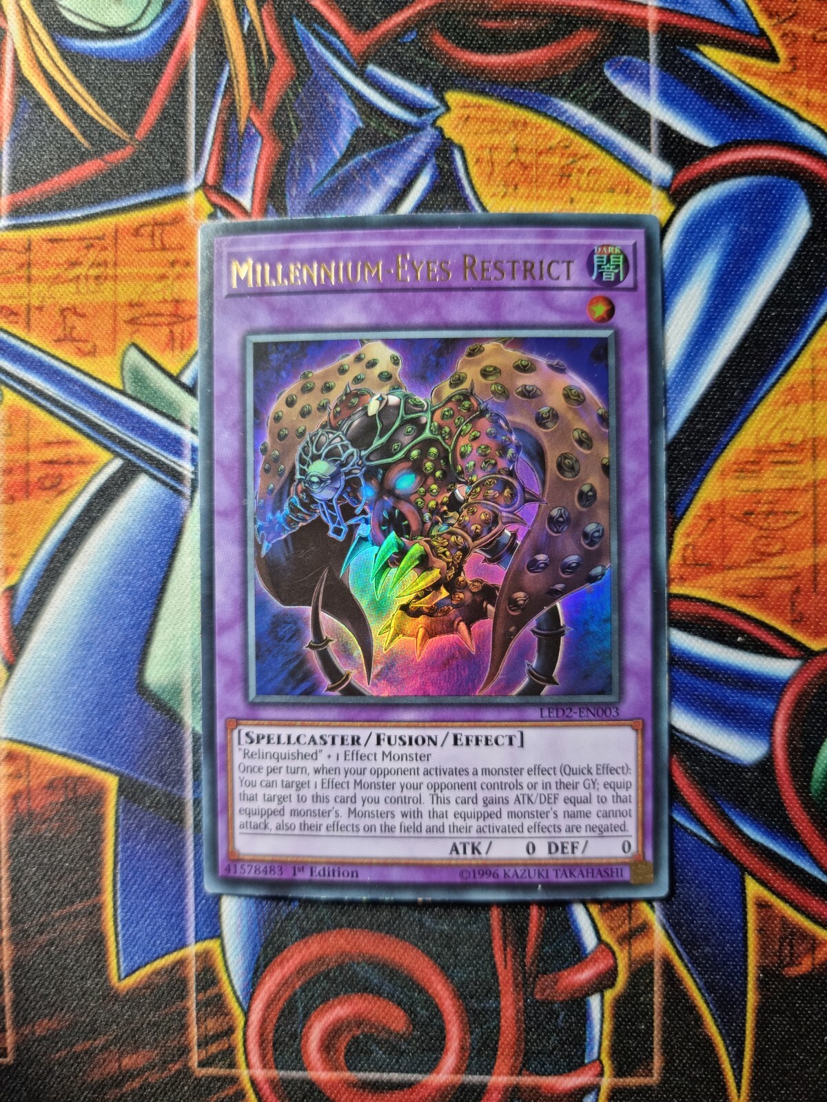 Yu-Gi-Oh Millennium-Eyes Restrict LED2-EN003 Ultra Rare 1st Edition Mint