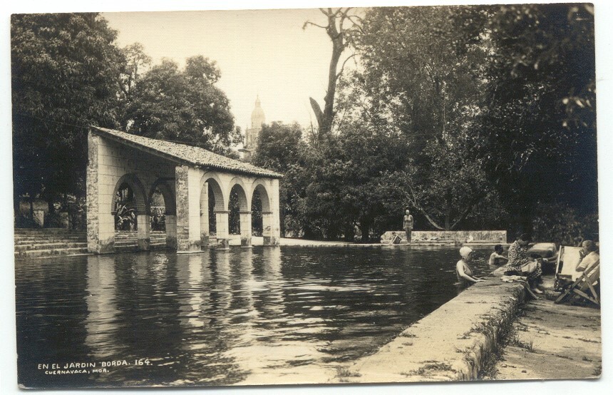 Cuernavaca Morelos Mexico En El Jardin RPPC Postcard