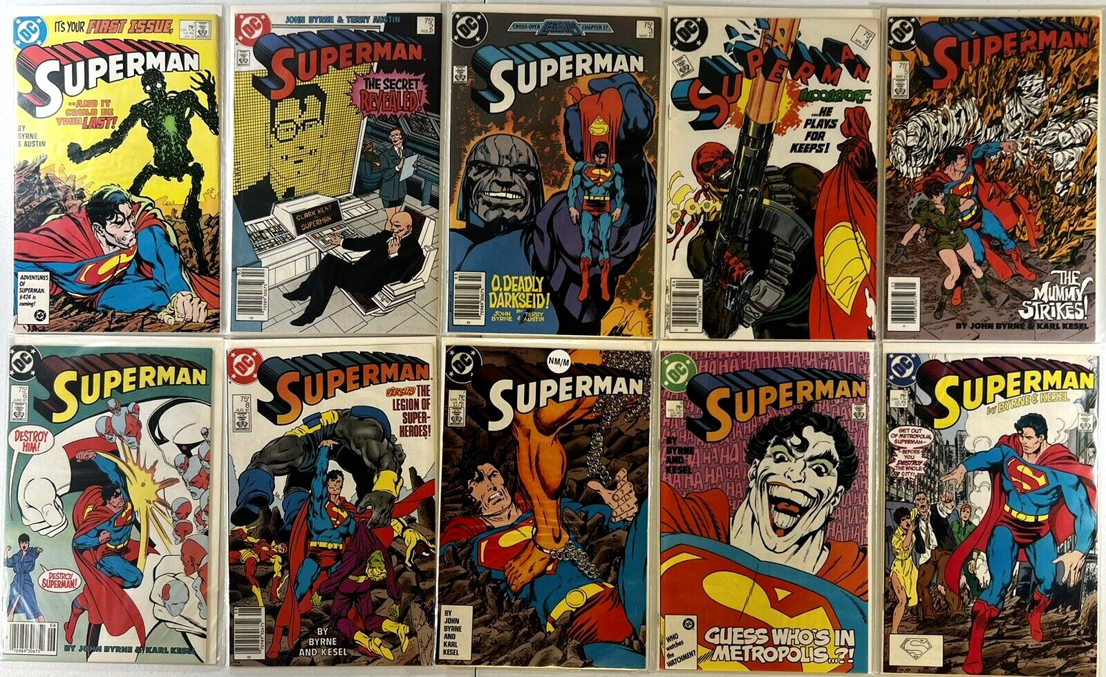 Superman #1-226 RUN + Annuals DC 1987 Lot of 230 NM/M 9.8
