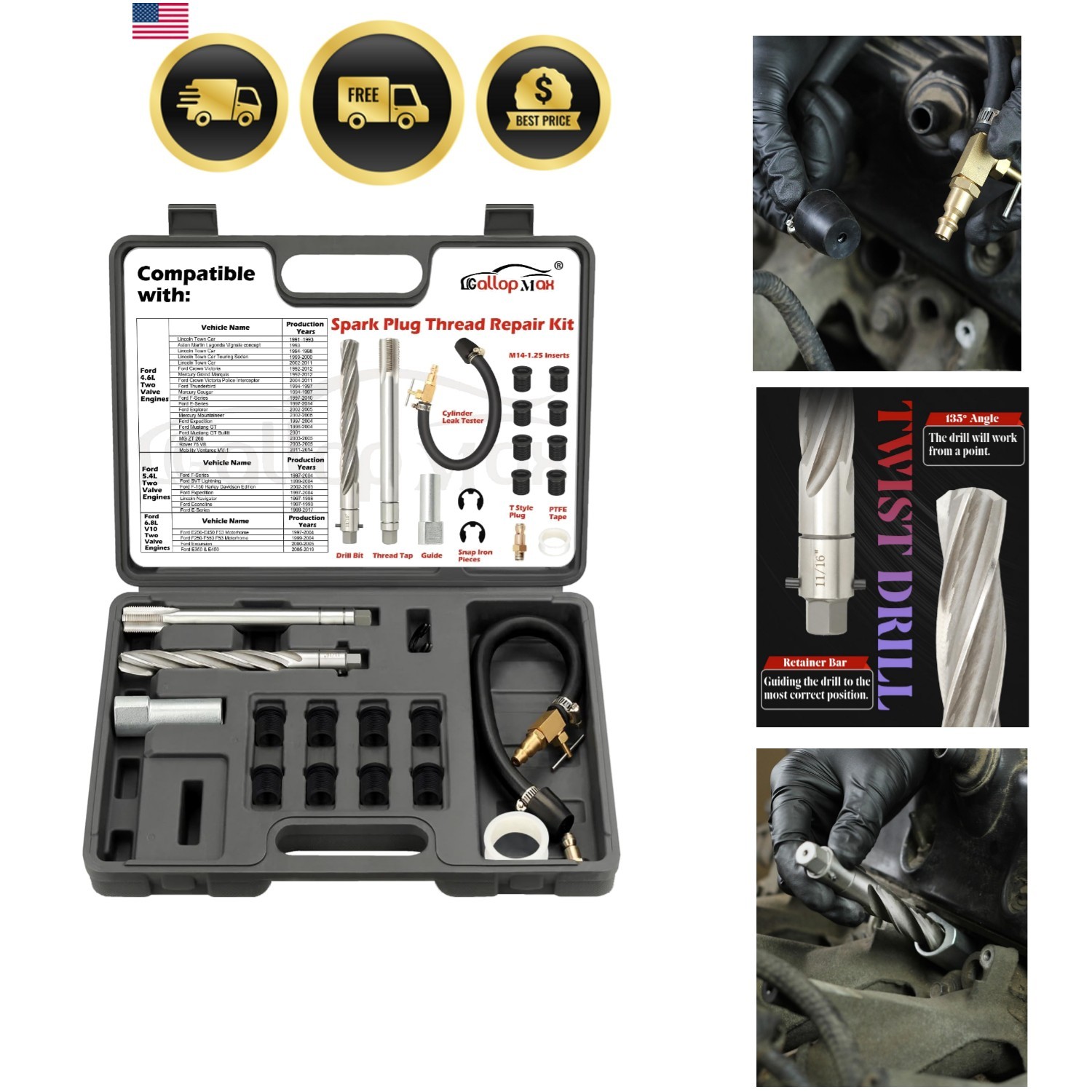 38900 Two Valve Triton Tool Compatible with Ford 4.6 L, 5.4 L and 6.8L V-10 38900 Two Valve Triton Tool Compatible with Ford 4.6 L, 5.4 L and 6.8L V-10