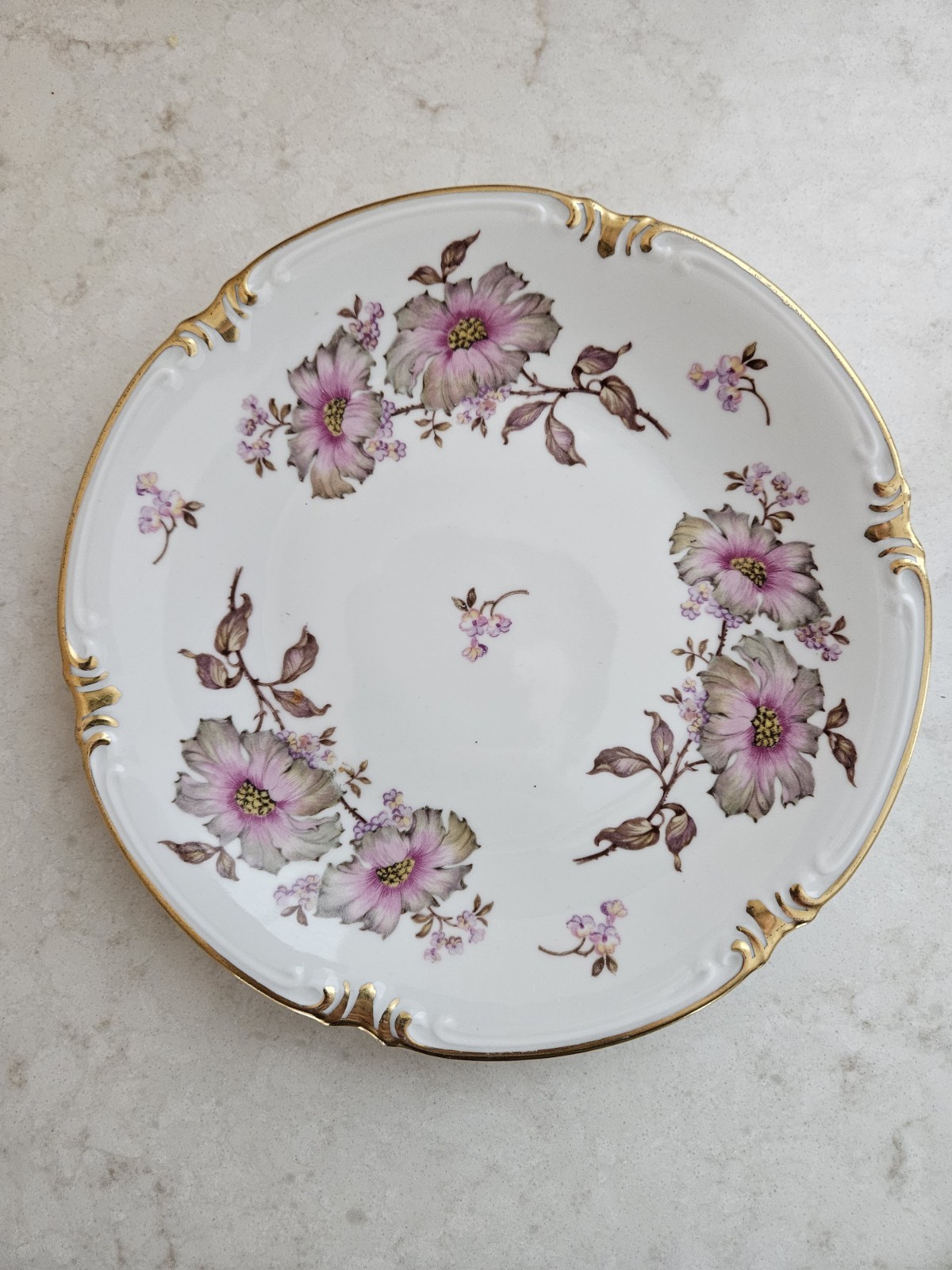 Mitterteich Bavaria Dogwood Salad Dessert Plate 7.5\