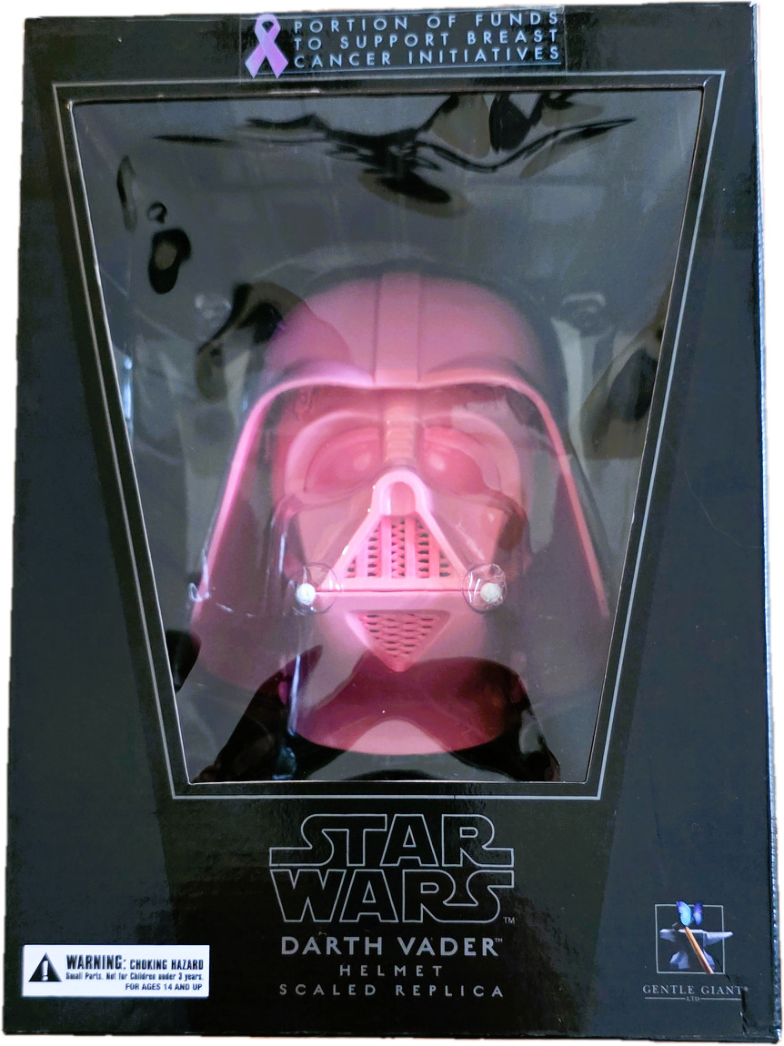 2009 Gentle Giant Star Wars Pink Darth Vader SDCC Exclusive .45 Scale Helmet