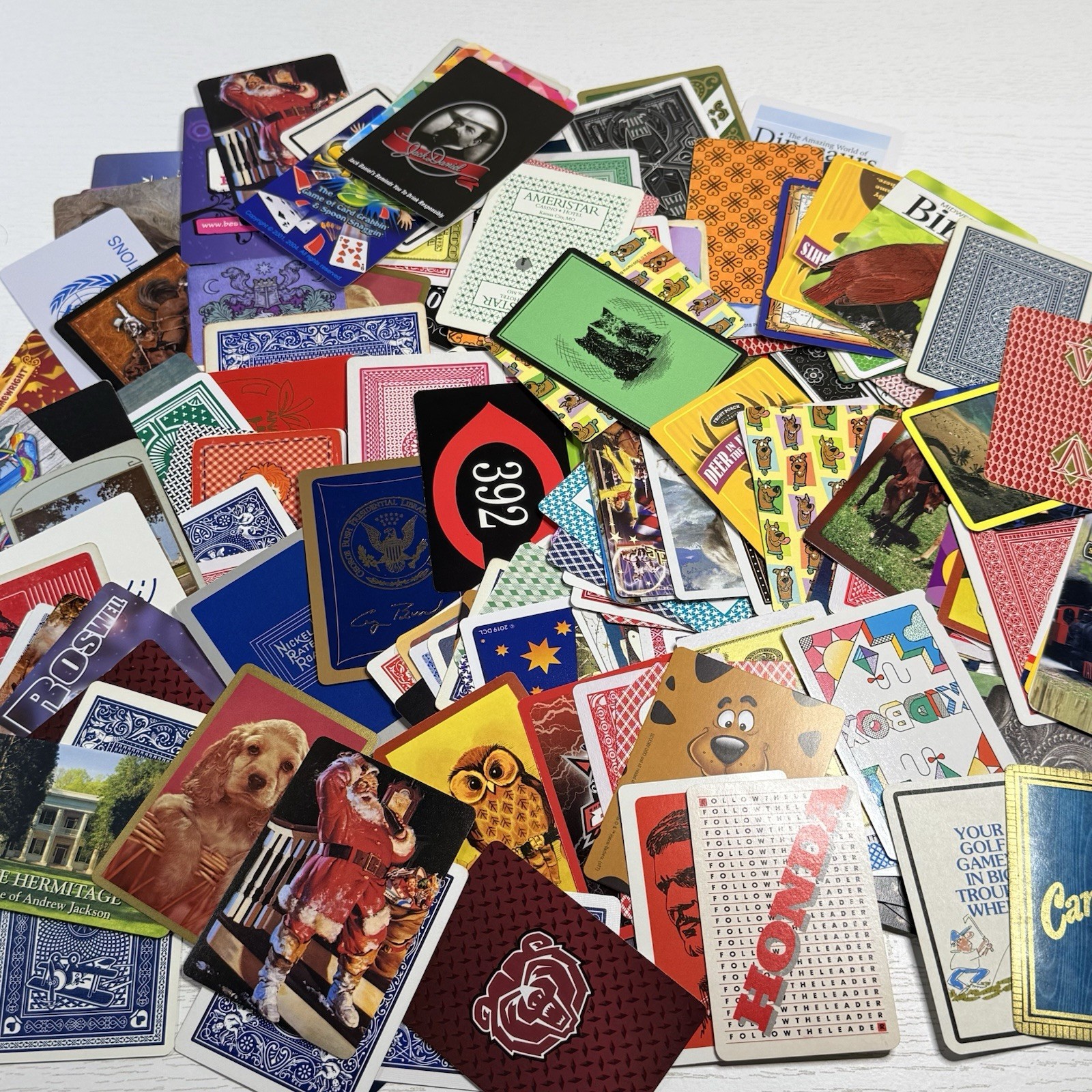 225 Single Swap Playing Cards Mixed Lot Vintage to Modern Collect Craft Trade