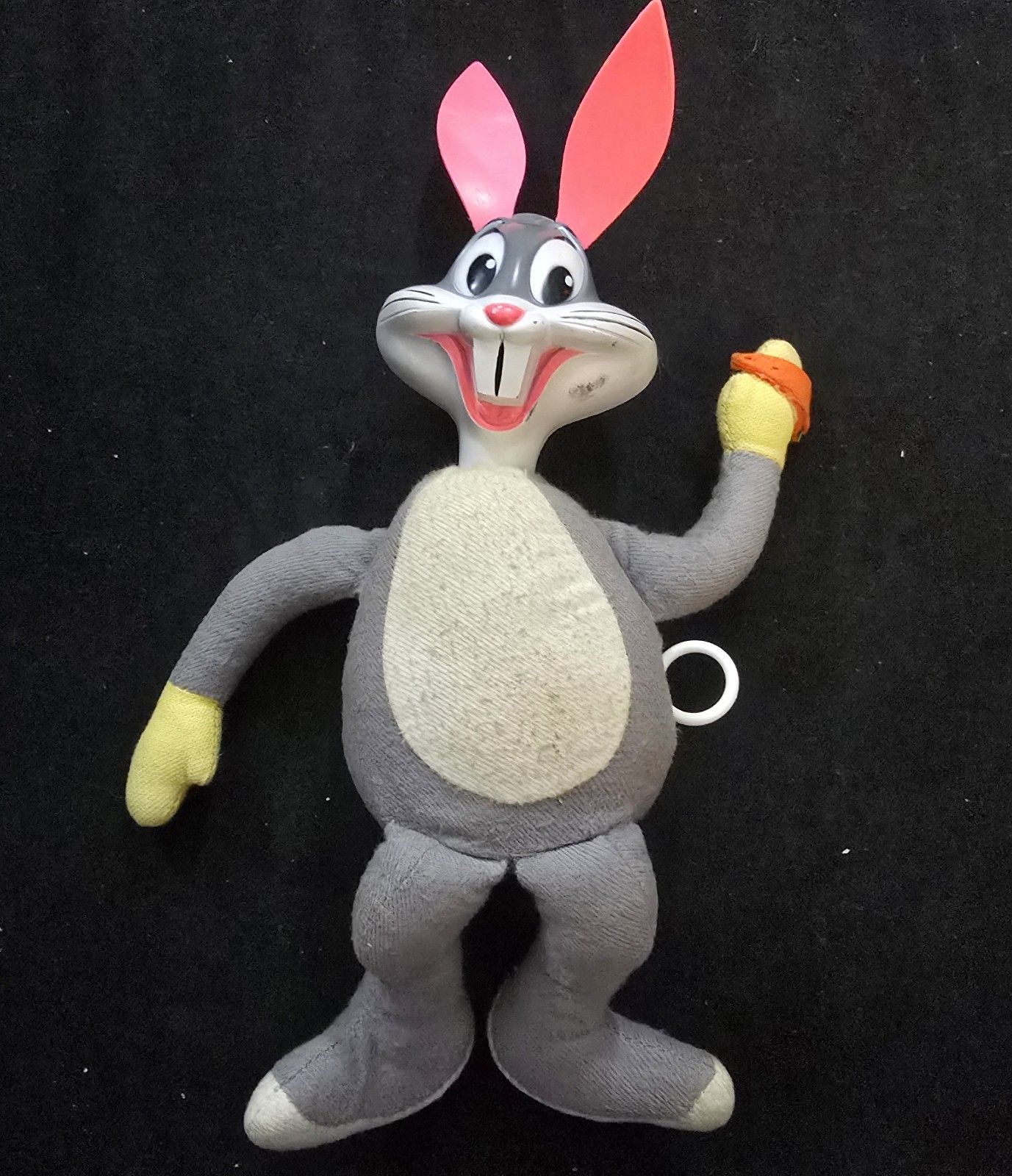 Vintage 1971 Mattel Bugs Bunny Talking Pull String Plush Toy Working Warner Bros