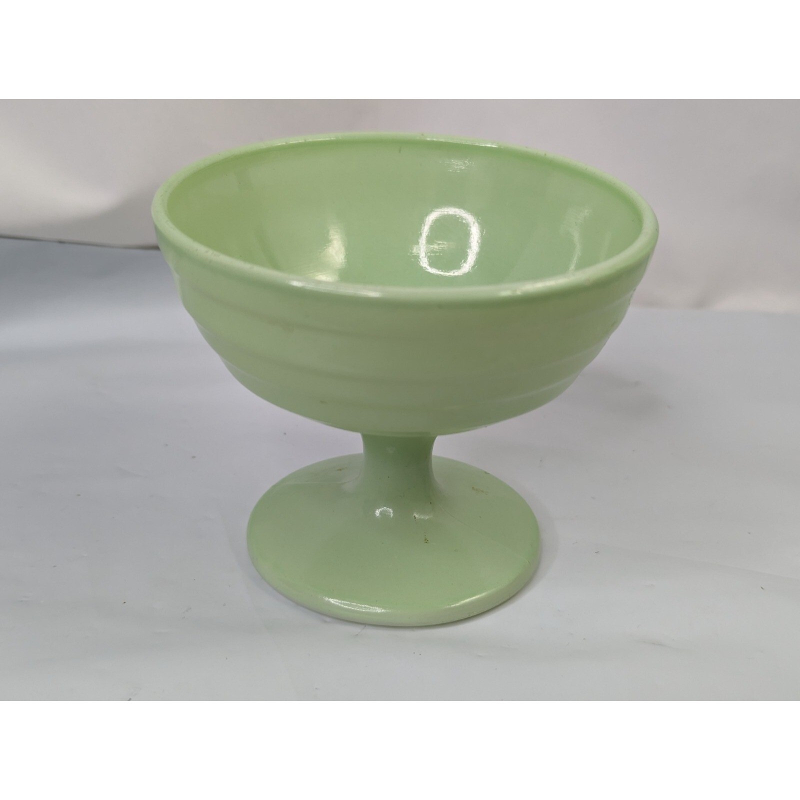 Hazel Atlas Platonite Sundae Sherbet Ice Cream Cup Green
