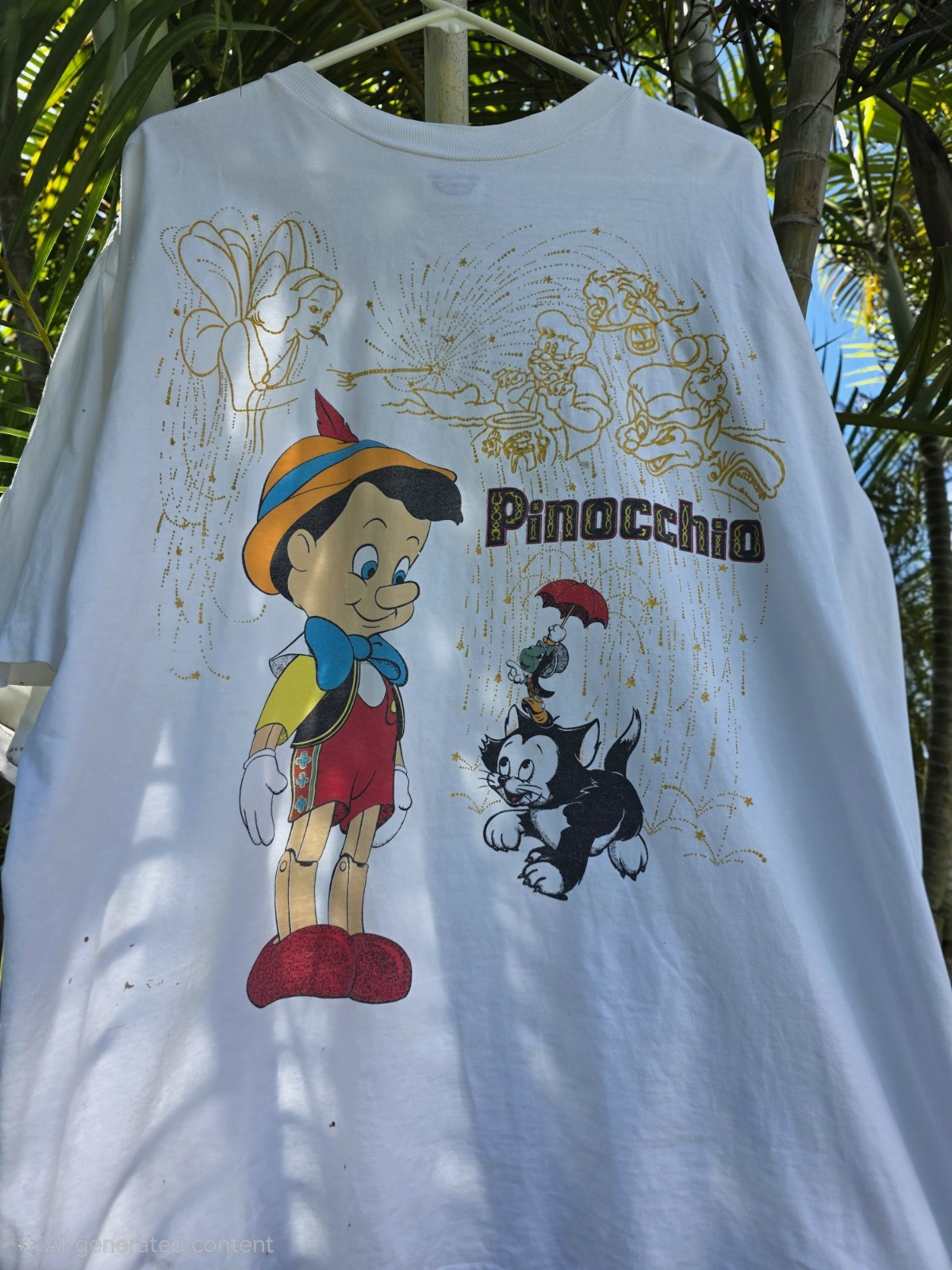 Vintage Pinocchio  Disney Store T-Shirt