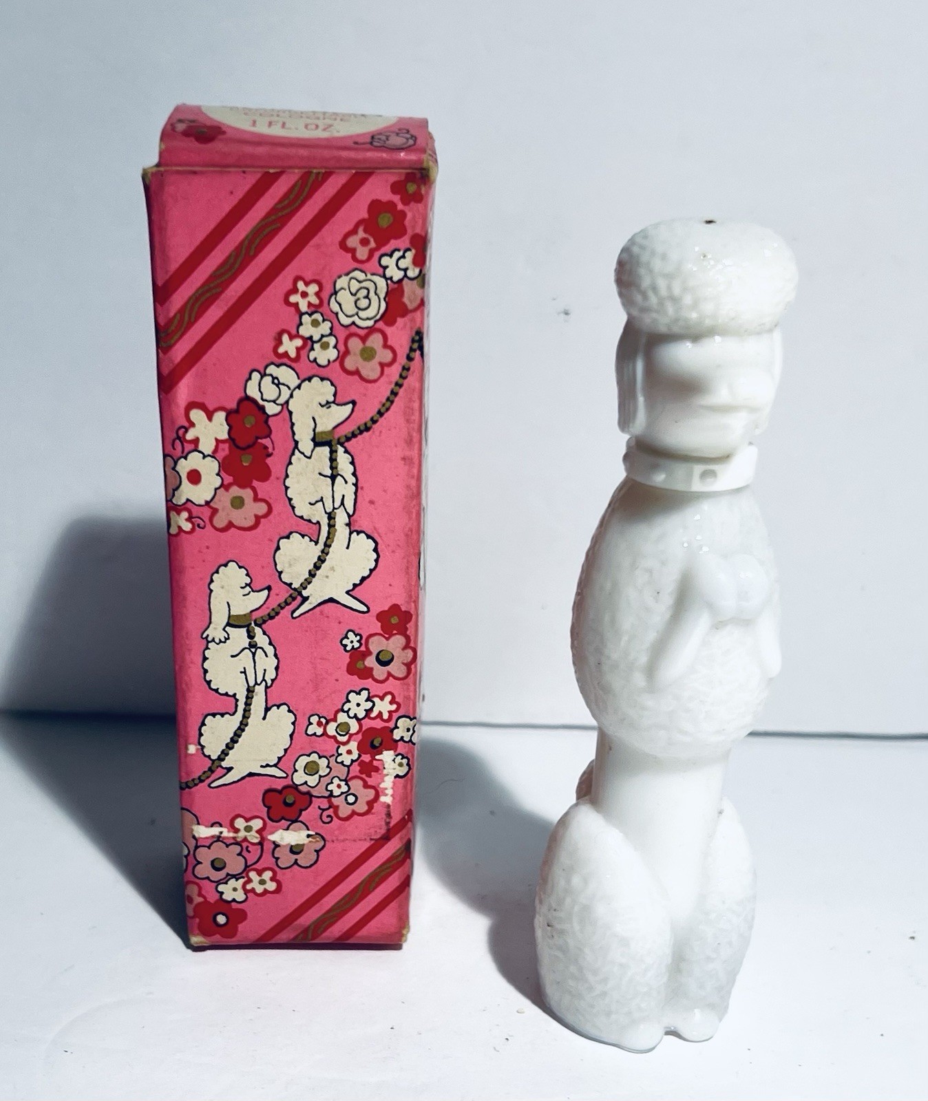 Avon Bon Bon Unforgettable Cologne 1 fl oz Poodle Collectible Bottle w/ Box New