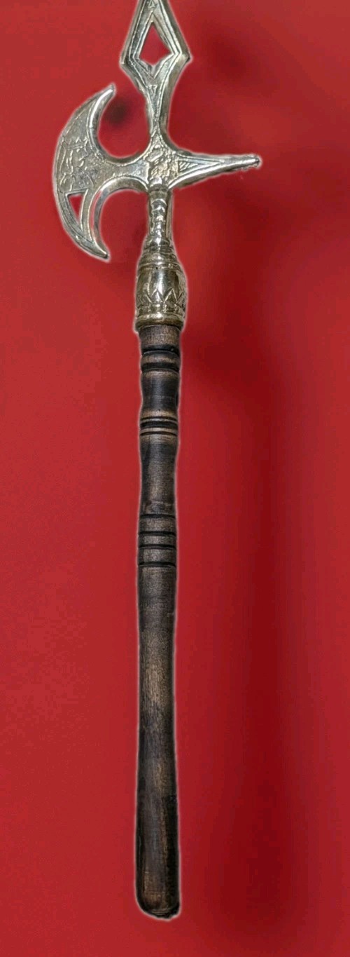 Late-Victorian Ceremonial Halberd or Parade Polehead, Produced Circa 1880–1910.