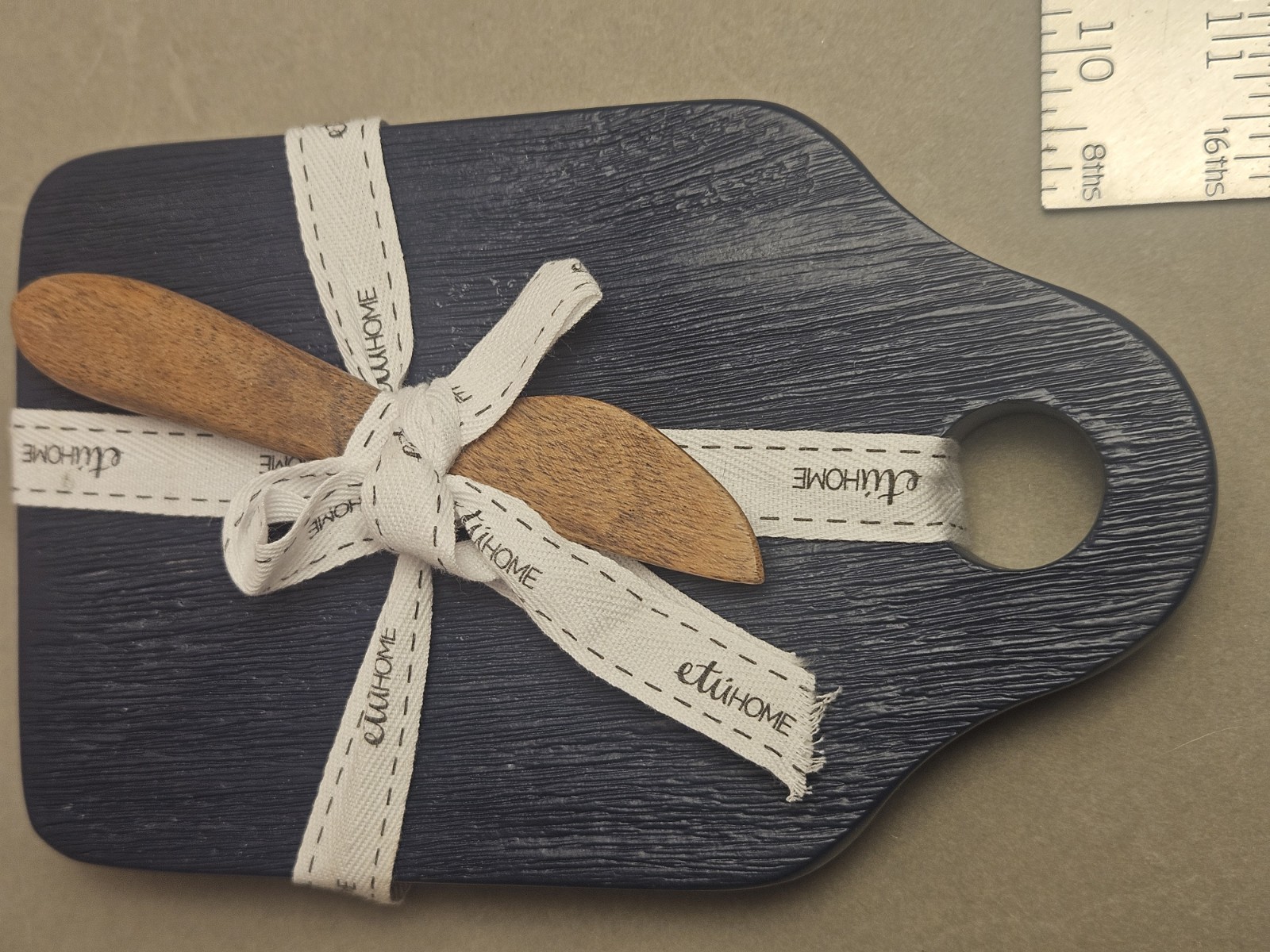 EtuHOME Mini Charcuterie Or Cheese Board With Spreader Navy Blue NWT EtuHOME Mini Charcuterie Or Cheese Board With Spreader Navy Blue NWT