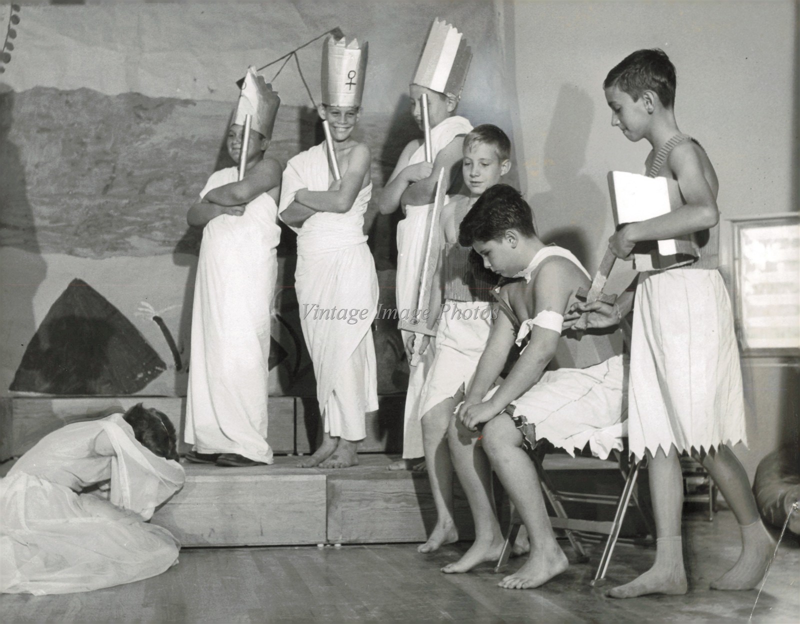 1955 Childrens Theater Performance Stage Costumes Photo 6X8