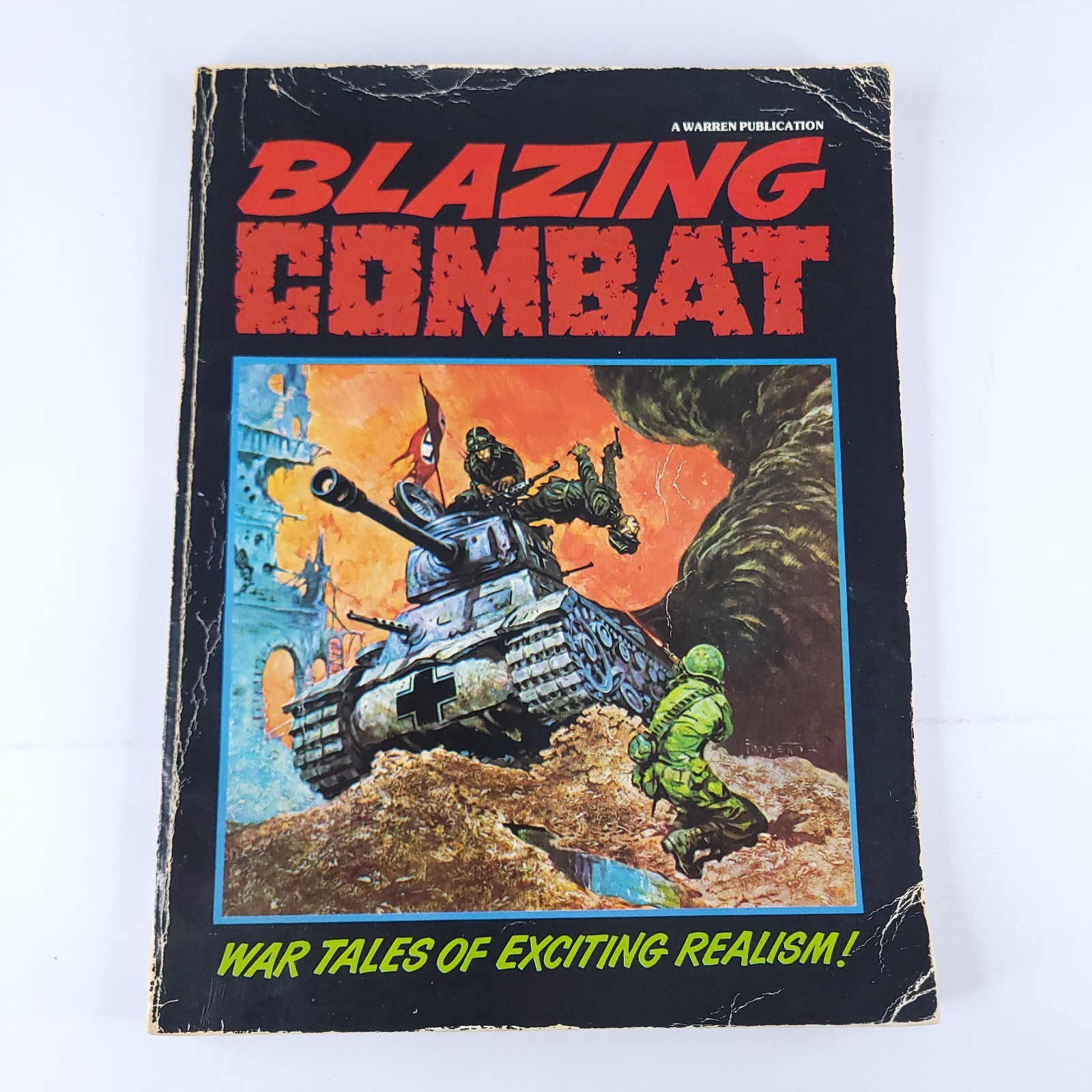 Blazing Combat 1978 Warren Publications Black Softcover War Comic Frazetta Toth