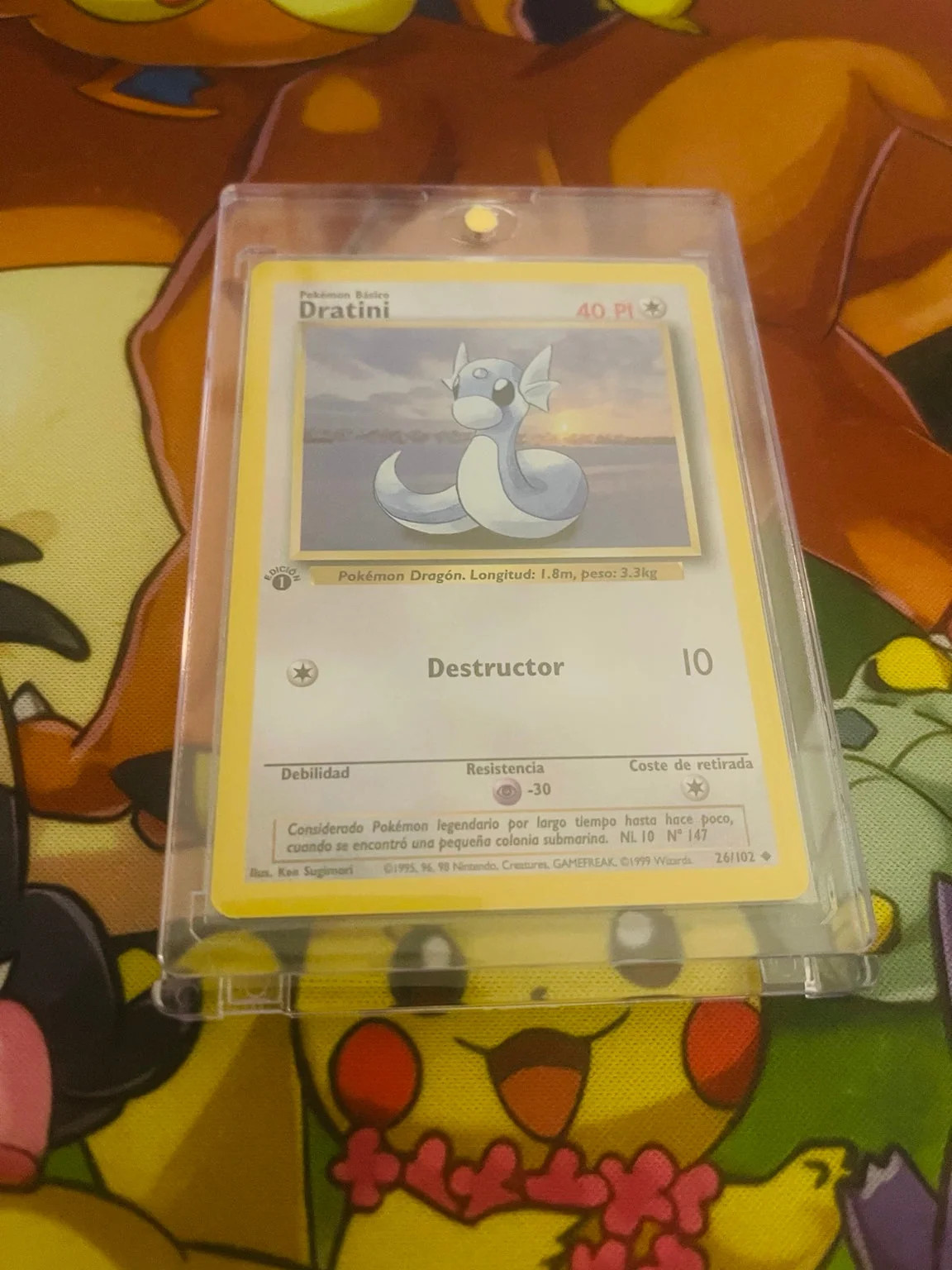 Pokemon Base Set 1st Edition ES Dratini 26/102 Mint