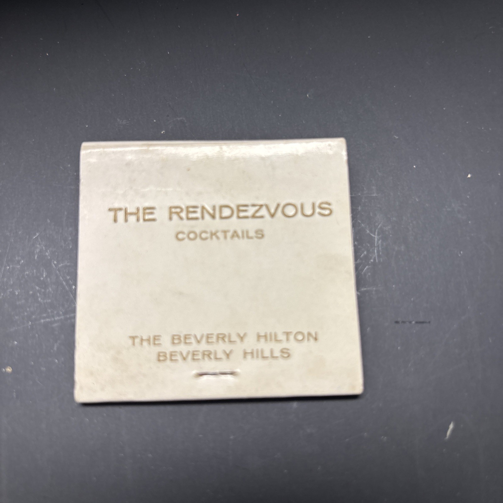 The Rendezvous Cocktails. The Beverly Hills Hilton Vintage Matchbook