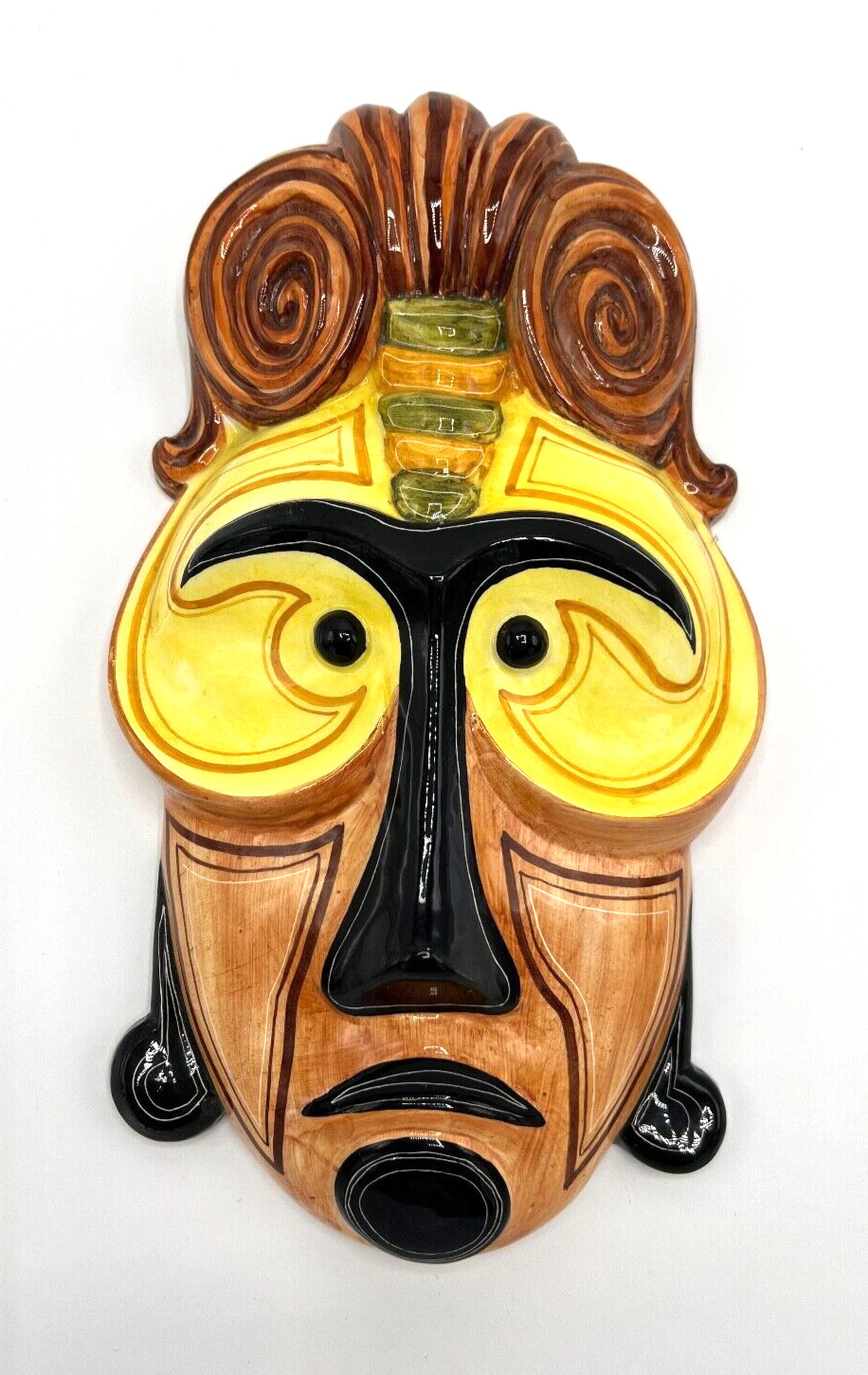 Raymor Pottery Era, Antonio Zen Nove Ceramic Mask Archimede Primon ITALY MCM #B Raymor Pottery Era, Antonio Zen Nove Ceramic Mask Archimede Primon ITALY MCM #B
