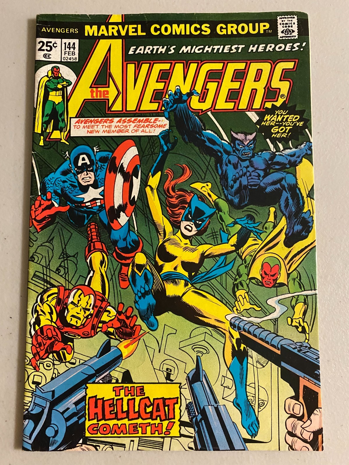 Avengers #144 1st appearance Hellcat 5.0 (1976)
