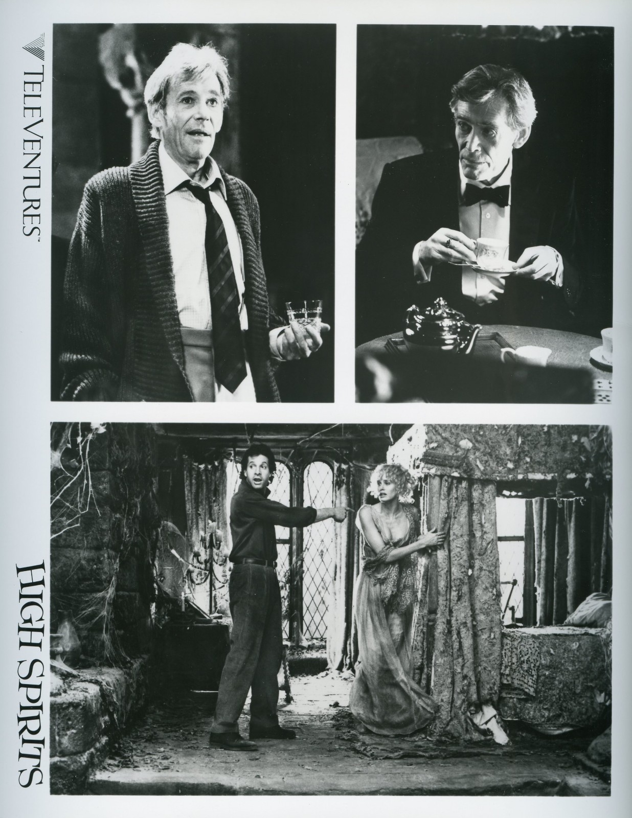 HIGH SPIRITS 8x10 b/w Press Photo / Daryl Hannah & Peter O\'Toole