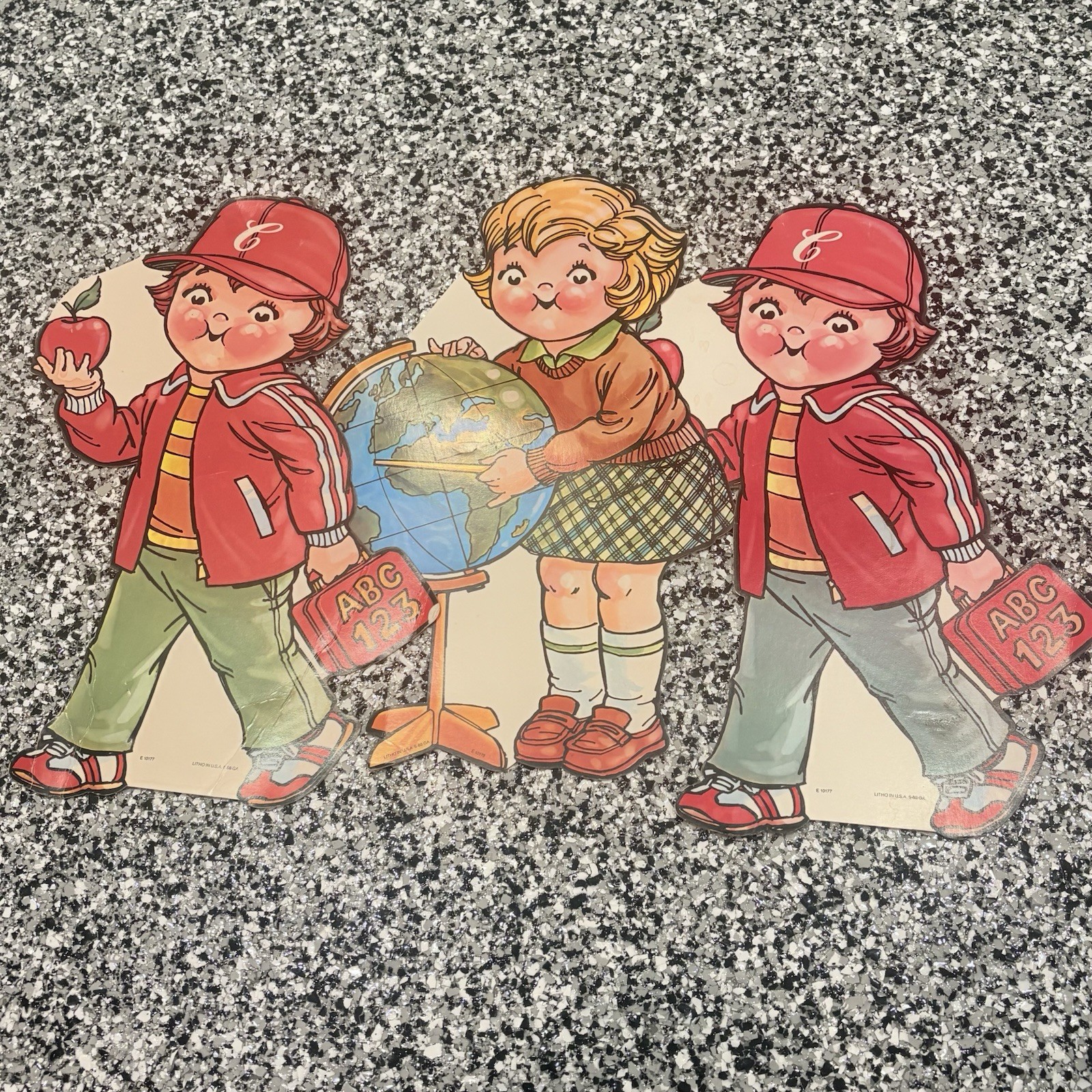Lot Of 3 Vintage Campbell Soup Paper Die Cut Litho Advertising School Day