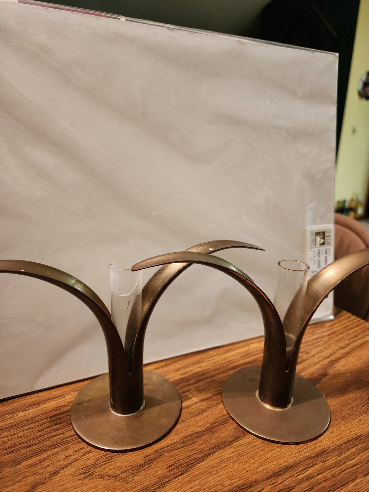 Pair Of Vintage Ystad Metall  Swedish