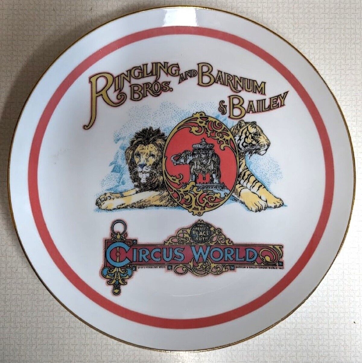 Ringling Brothers and Barnum & Bailey Circus World Limited Edition Plate 1978