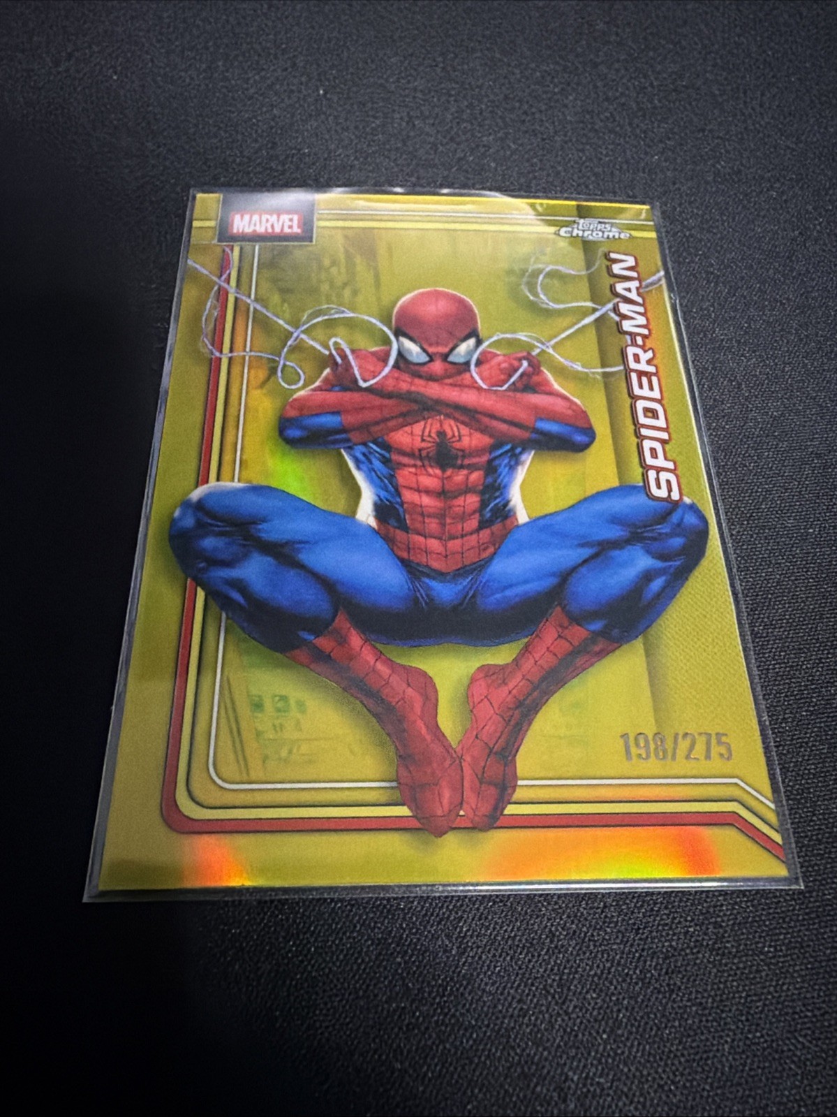 2026 Topps Chrome Marvel Spider-man Yellow /275