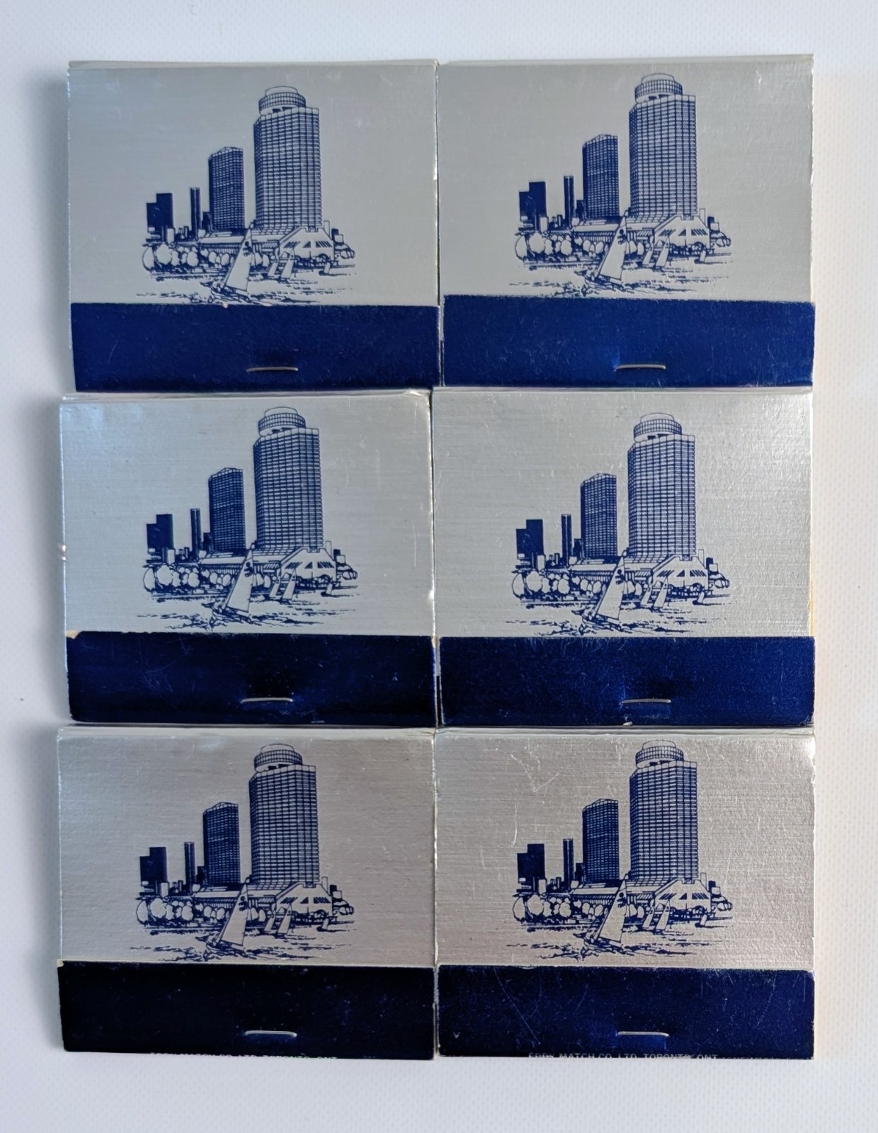 Vintage Toronto Hilton Harbour Castle Matchbooks Lot of 6 Full Canada Hotel