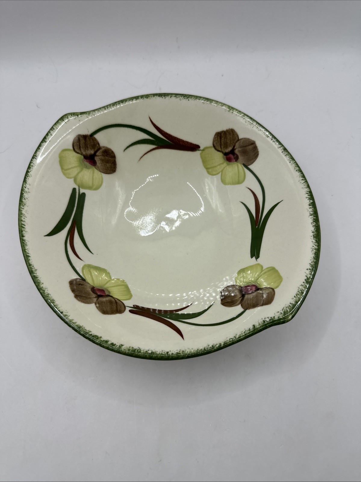 Blue Ridge Southern Potteries Cereal Bowl Flower Fantasy 7” Vintage