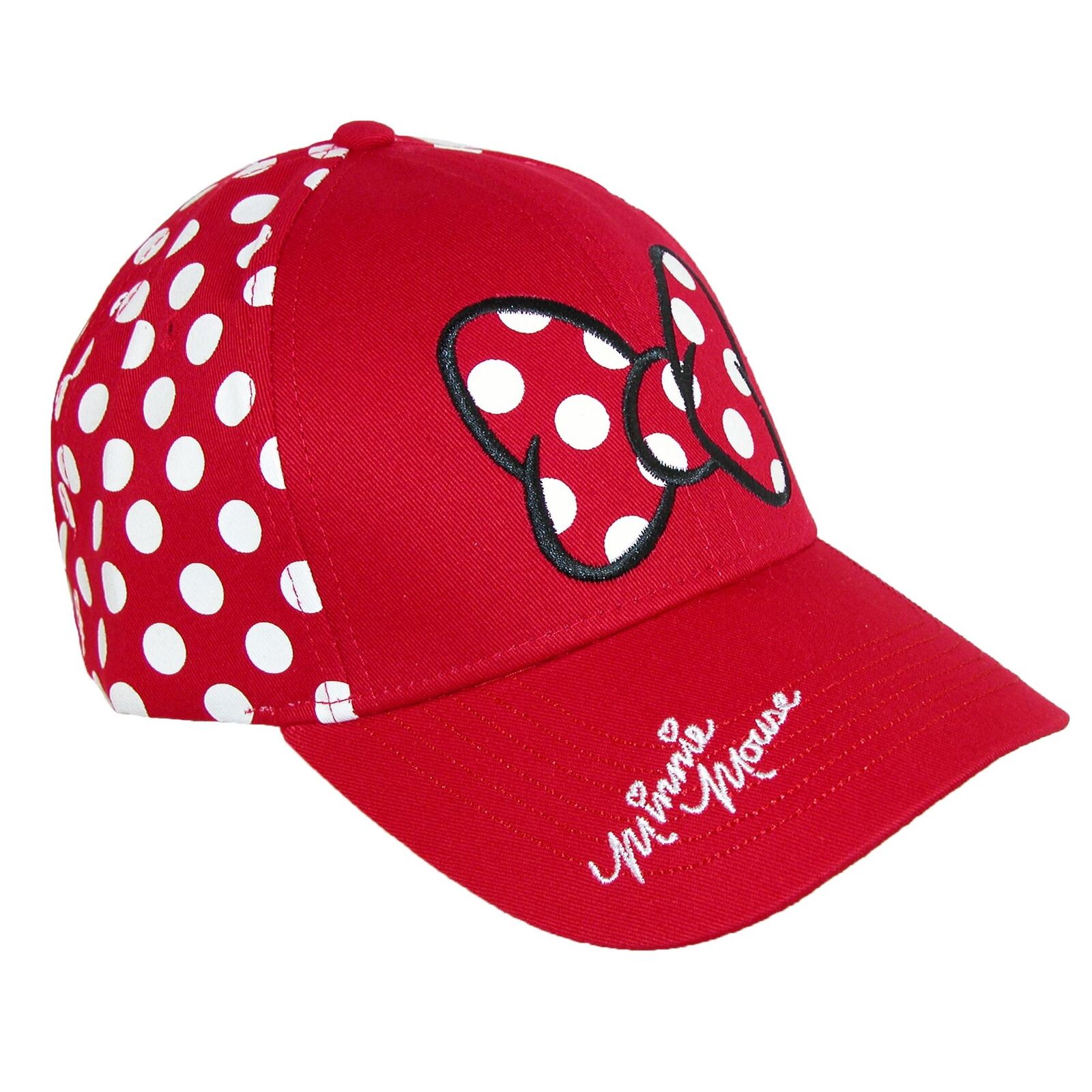New Disney Women's Minnie Mouse Polka Dots Baseball Hat