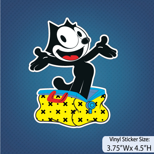 Felix The Cat / El Gato Felix  / Version C / Decal / Vinyl Sticker