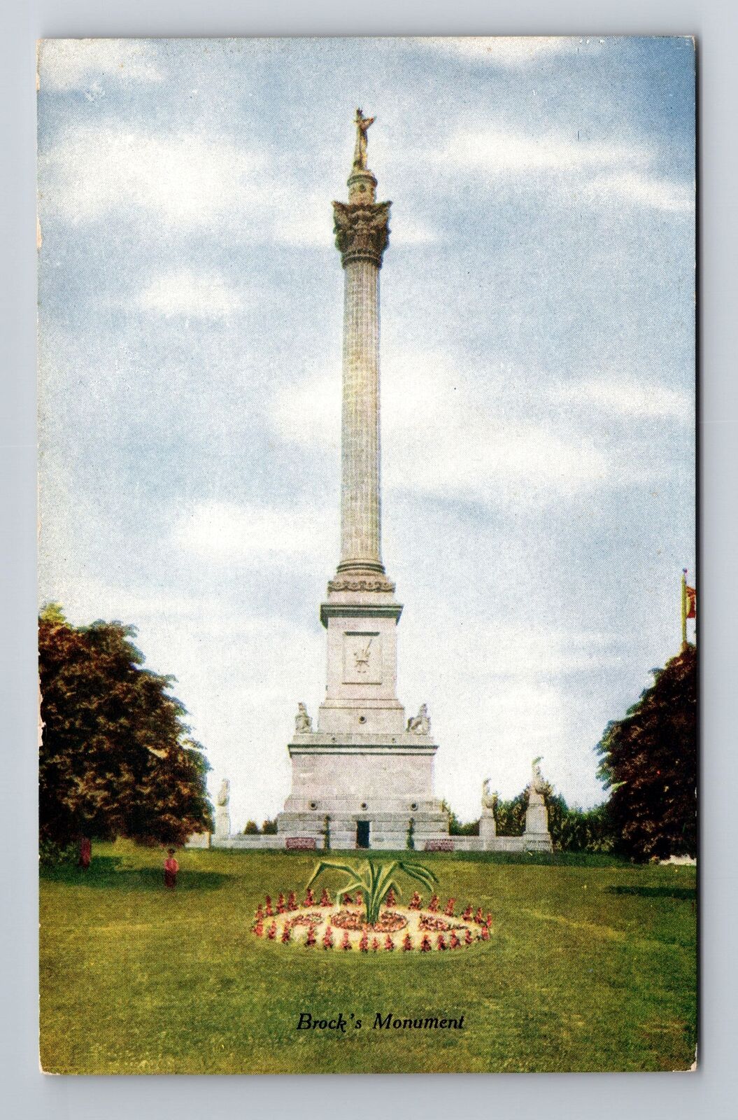 Niagara on the Lake-Ontario, Brock's Monument, Antique Vintage Souvenir Postcard