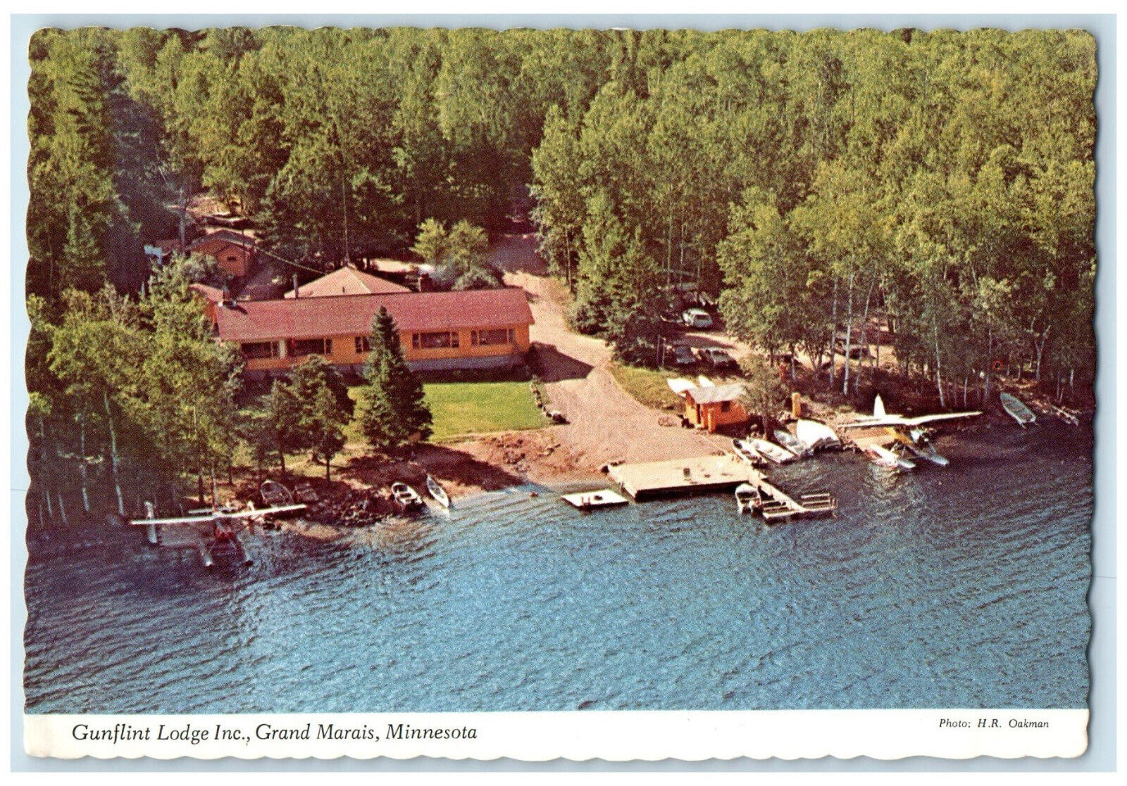 c1950\'s Gunflint Lodge Inc Grand Marais Minnesota MN Unposted Vintage Postcard
