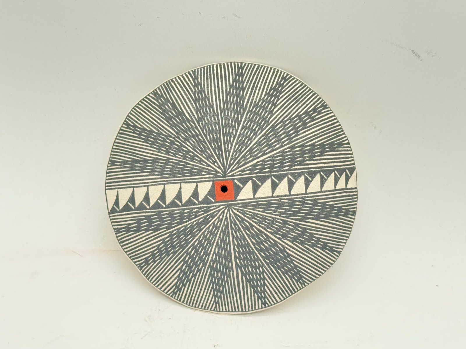 Native American Acoma Pottery seed bowl Ruth Estevan