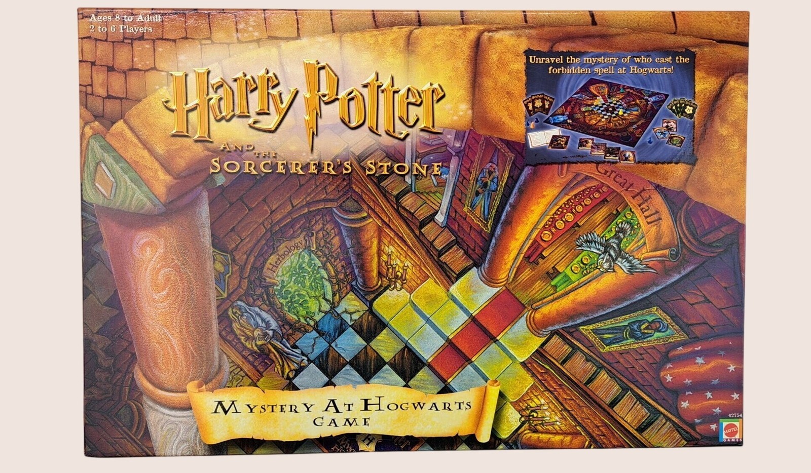 Vintage Harry Potter Mystery At Hogwarts Board Game Mattel Complete Sorcerer\'s