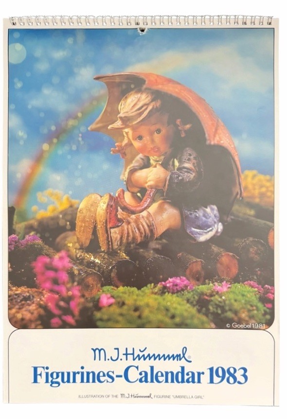 Vintage 1983 M.J. Hummel Goebel Figurines Calendar First Edition West Germany