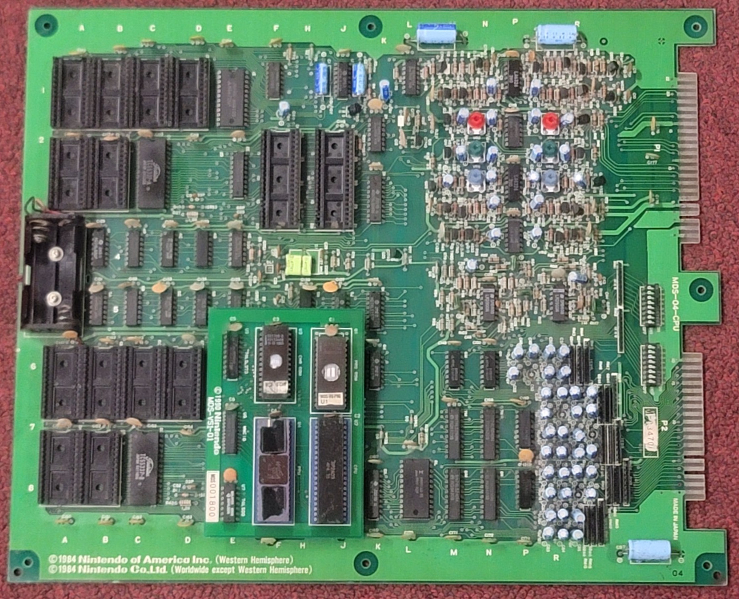 Dr Mario Nintendo VS Unisystem CPU & Satellite Vintage Arcade Circuit Board PCB