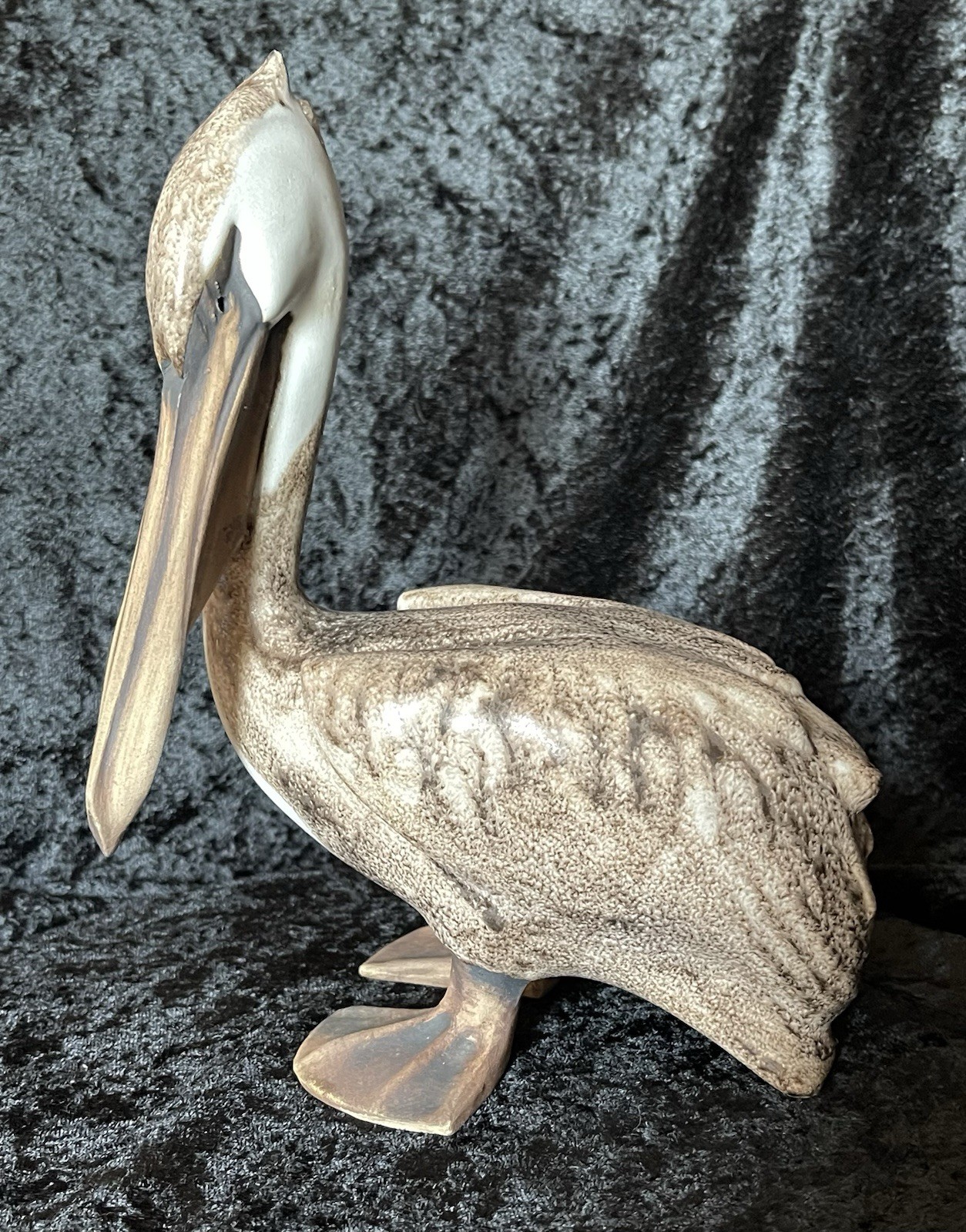 Vintage Signed Brian Arthur Pelican Sculpture Expressive Eyes Rare HTF **READ**