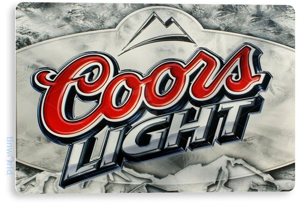 TIN SIGN Coors Light Metal Art Store Pub Brew Beer Liquor Shop Bar Cave A307