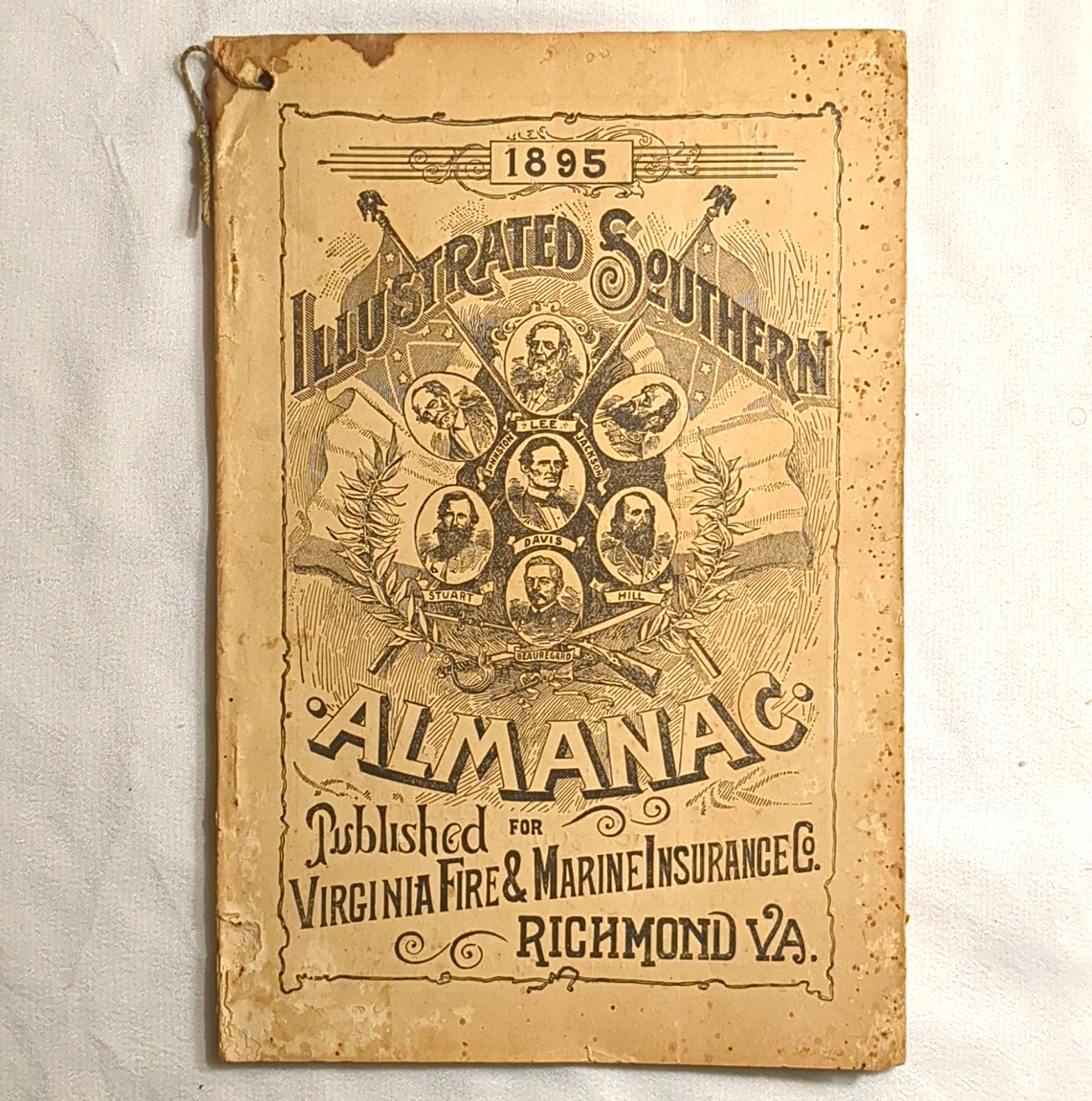 1895 Illustrated Southern Almanac Virginia Fire & Marine Richmond VA 1895 Illustrated Southern Almanac Virginia Fire & Marine Richmond VA