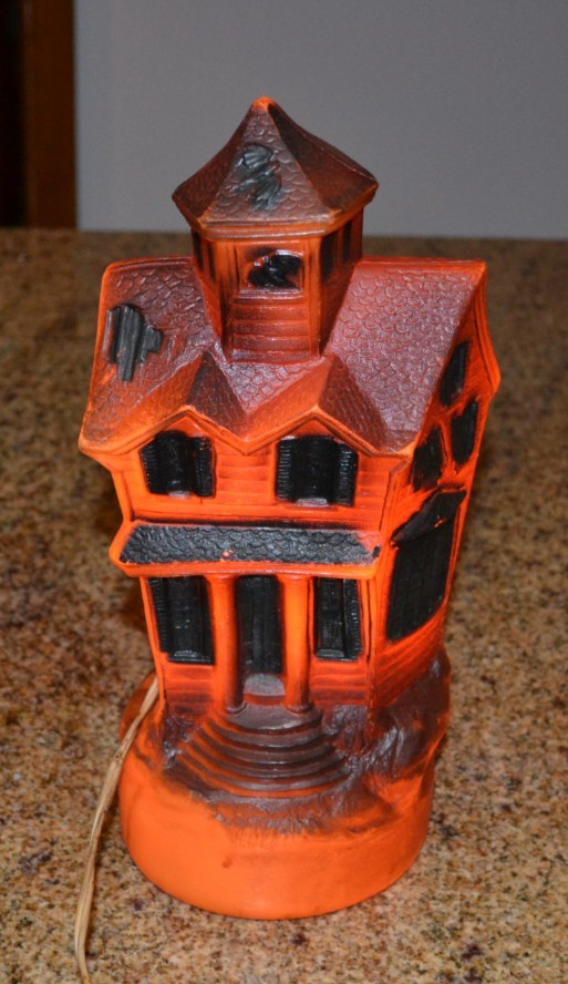 Vintage Empire Halloween Haunted House Blow Mold 1969 Approx 13-Inches Tall
