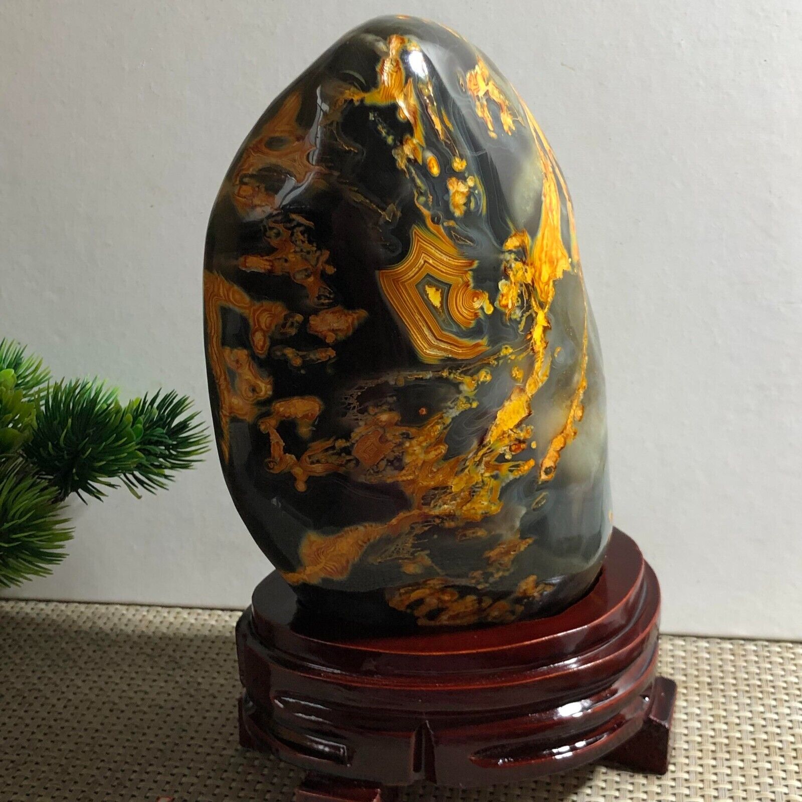 beautiful Colorful Pattern Agate Polished Stone Crystal Healing Mineral 2950g d1