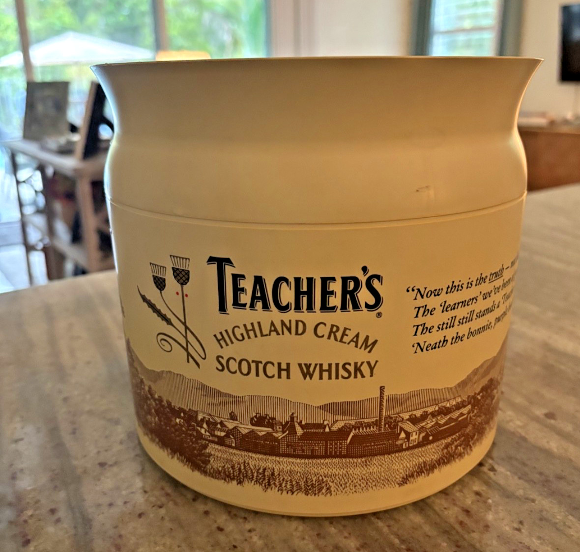 Vintage Teacher’s Scotch Whisky Ice Bucket - Vintage