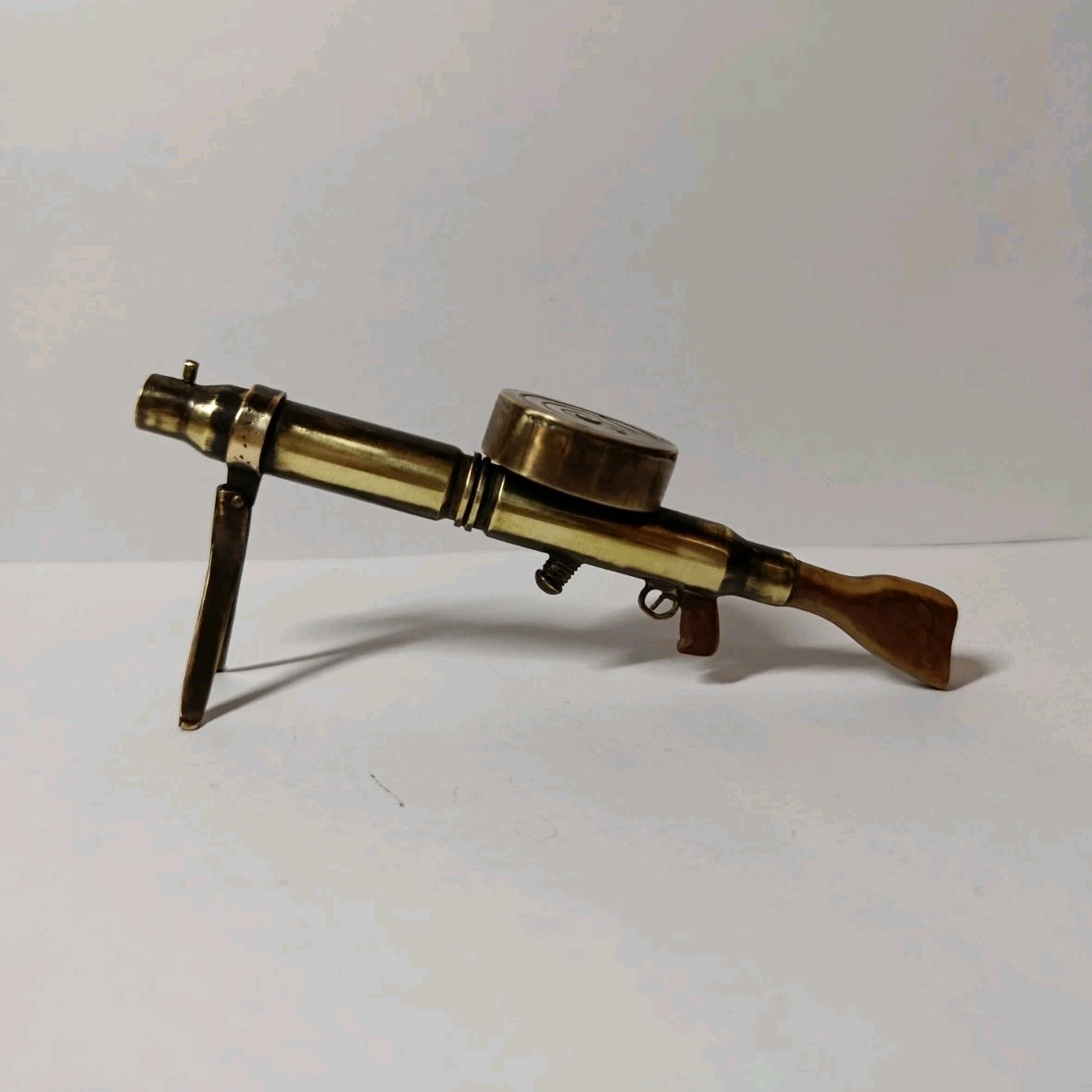 Handmade Bronze Table Lighter ,  Petrol Lighter Military Vintage Style.