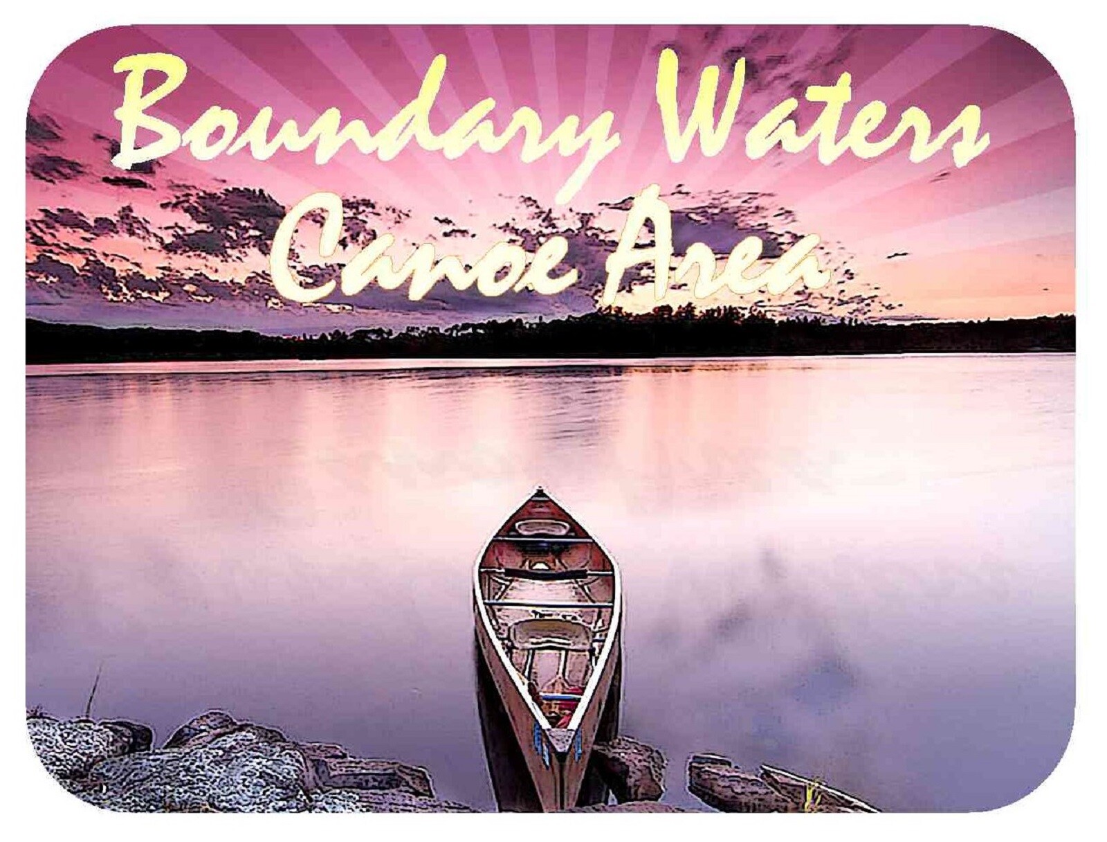 The Boundary Waters Canoe Area Fridge Magnet The Boundary Waters Canoe Area Fridge Magnet