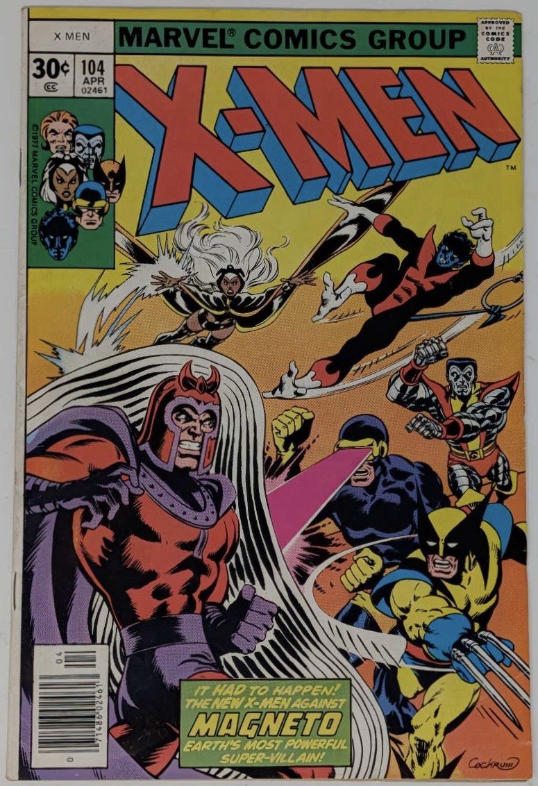 X-Men #104 Magneto Vintage Marvel Comics Group Book April 1977 Starjammers