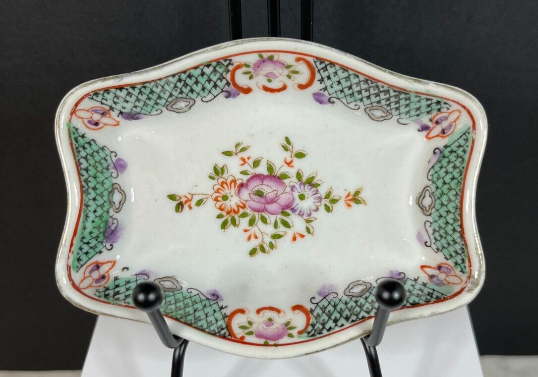 Vintage Meiko China Floral Trinket Dish