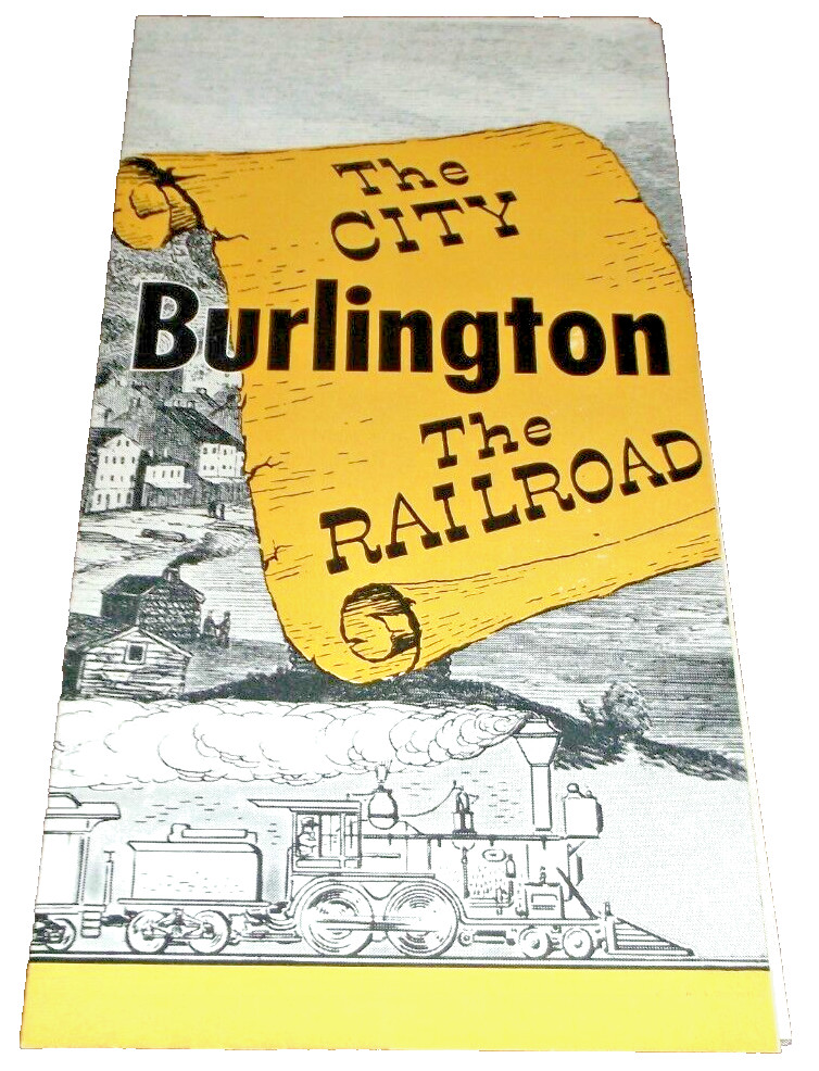 MAY 1955 CB&Q BURLINGTON ROUTE 100TH ANNIVERSARY BURLINGTON IOWA BROCHURE